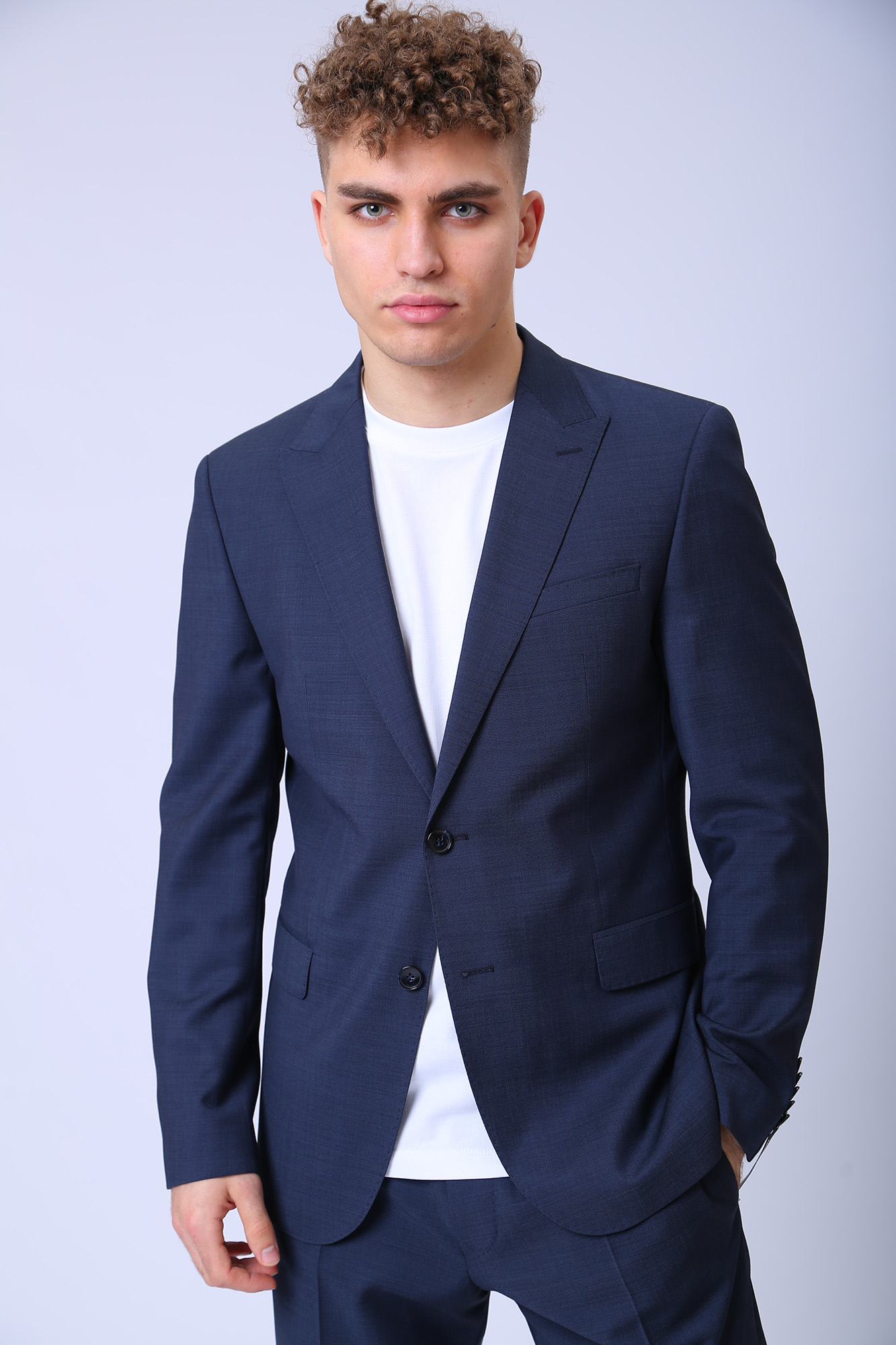 30026330_10011668 Пиджак классический  Strellson Голубой