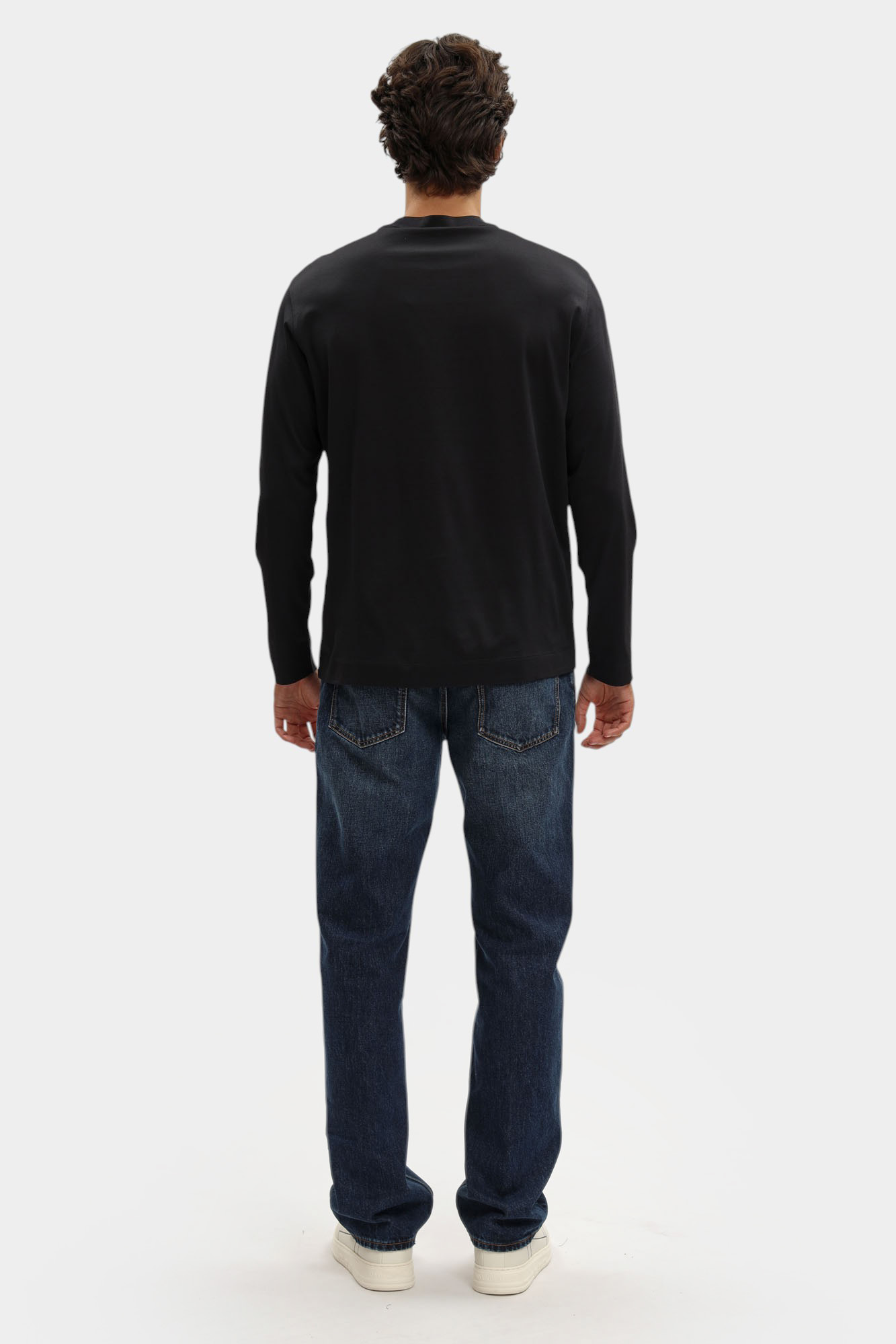 EM004347_ AF10762 Лонгслив Emporio Armani Синий