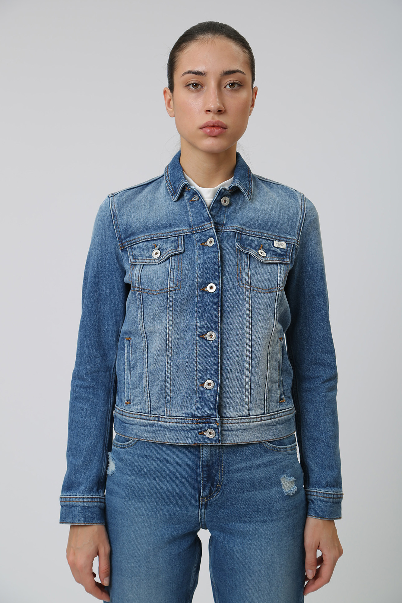 1014375-5000 куртка джинсовая mustang