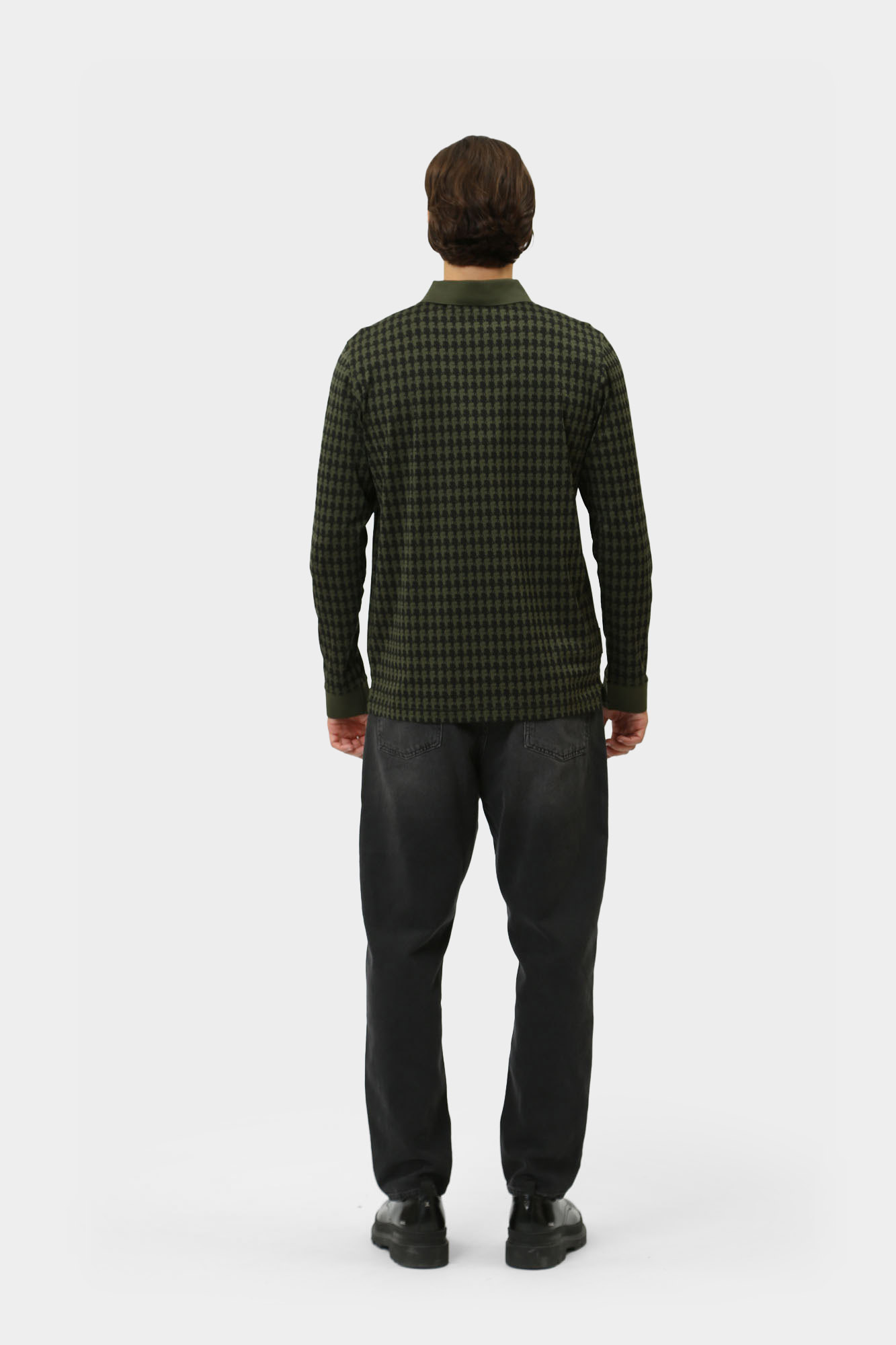 544202_745009 Поло с длинным рукавом Karl Lagerfeld Хаки