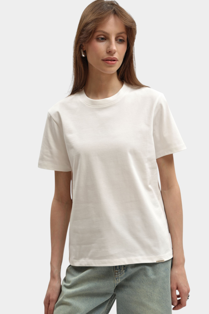 Джинсы 'Kelly Straight' Mustang Хлопок Молочный