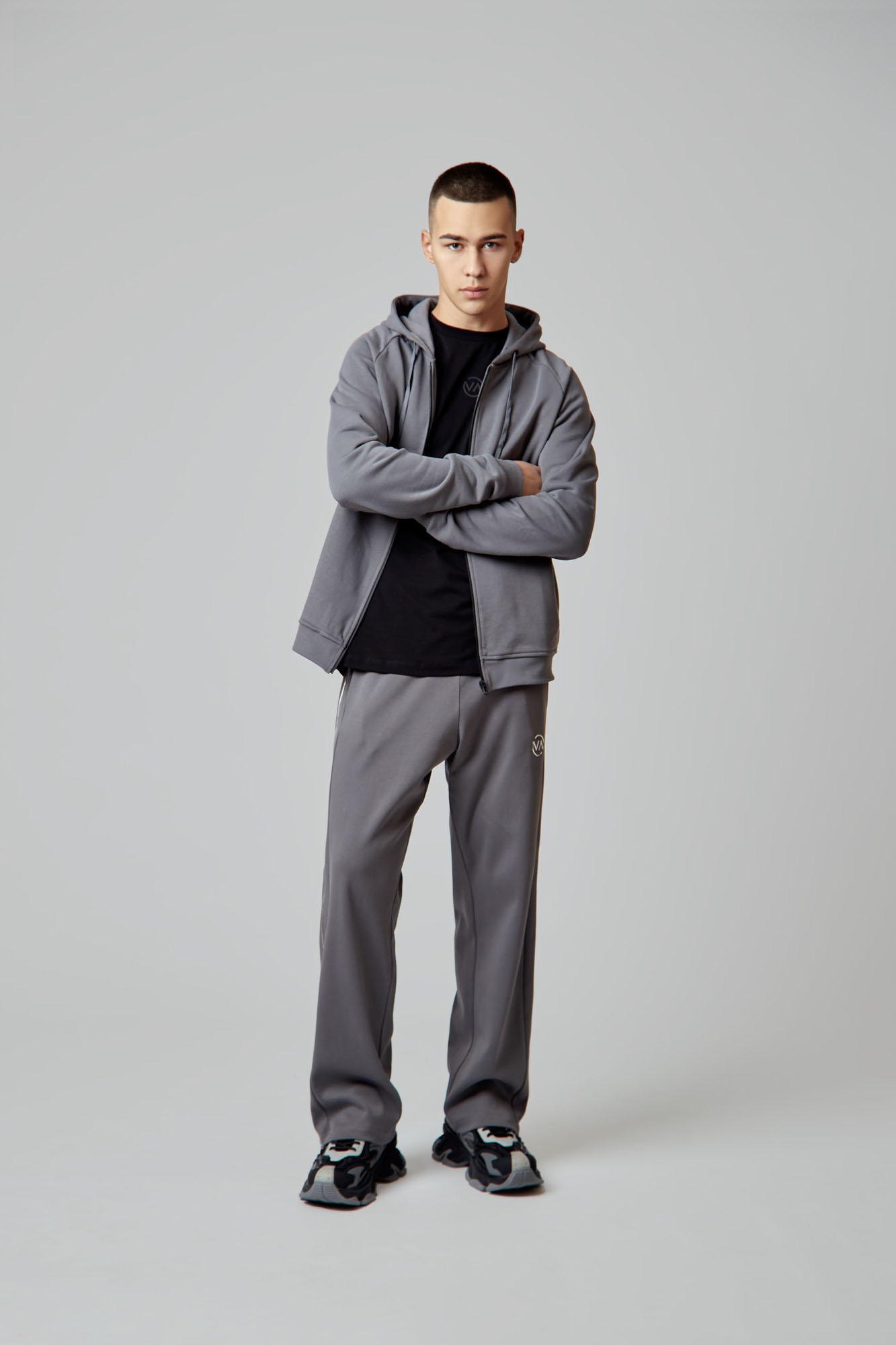 VM-OMA-53-349 Толстовка с капюшоном Van Mich Серый