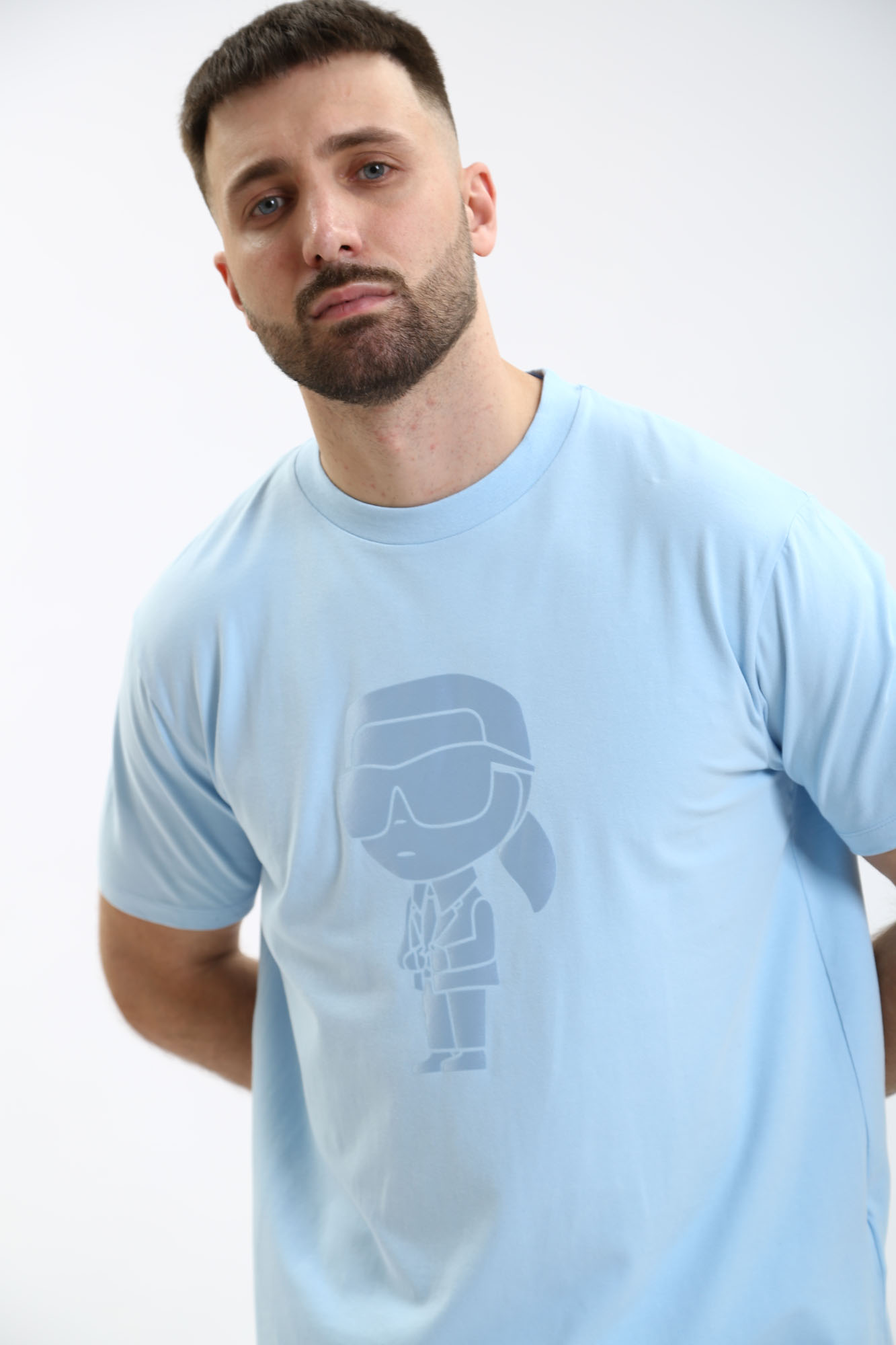 541221_755400 Футболка Karl Lagerfeld Голубой