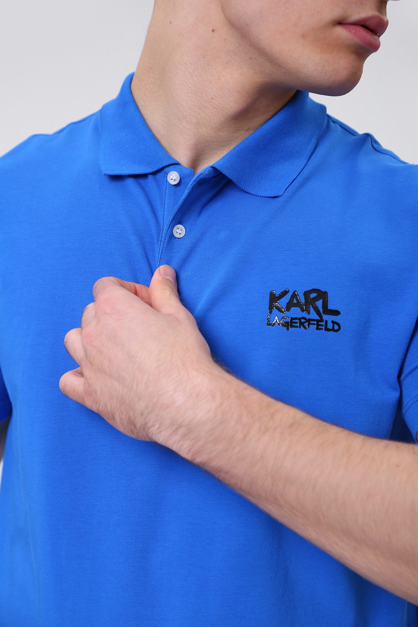 531221_745082 Поло Karl Lagerfeld Голубой