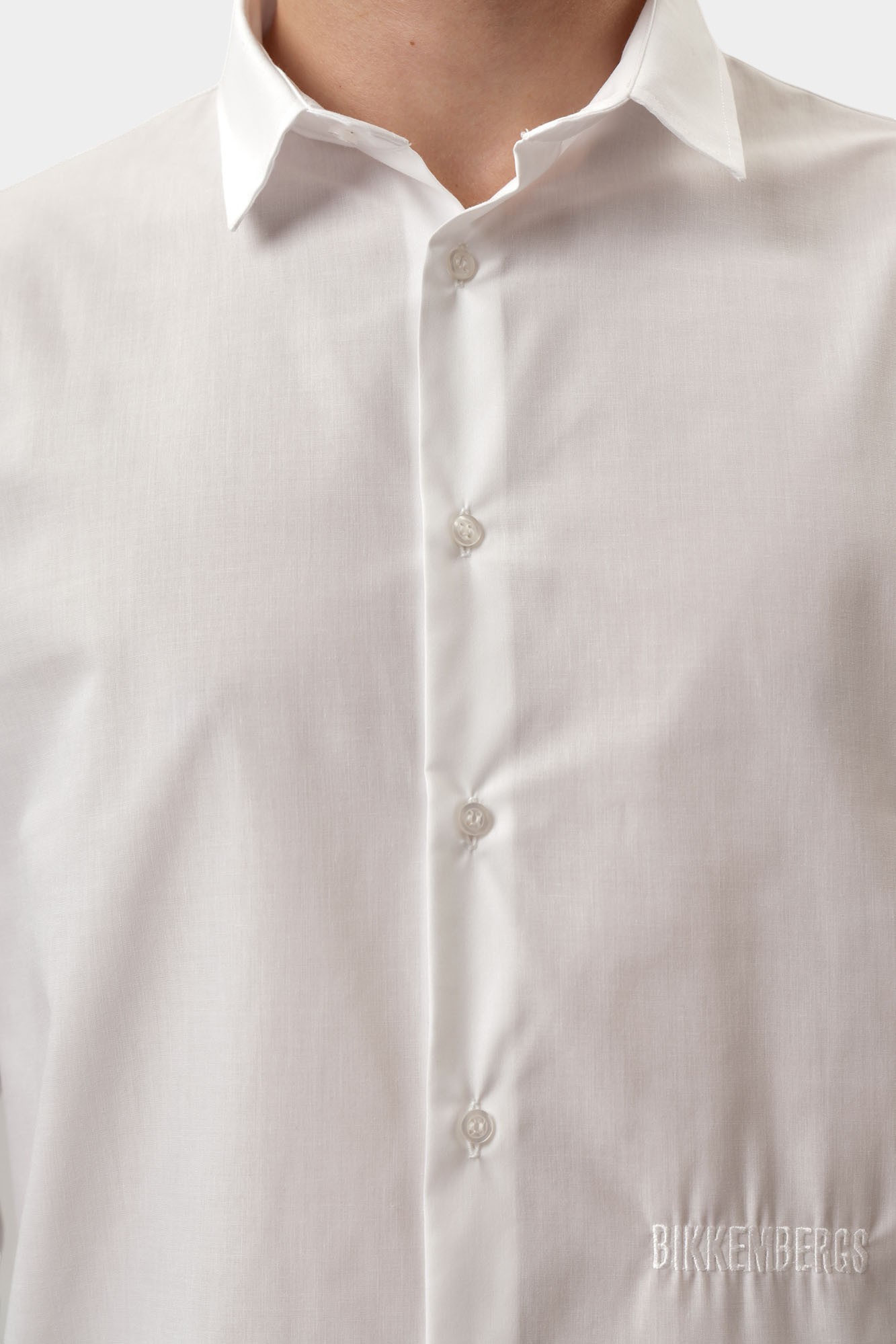 BMS0823 Рубашка с длинным рукавом Bikkembergs Белый
