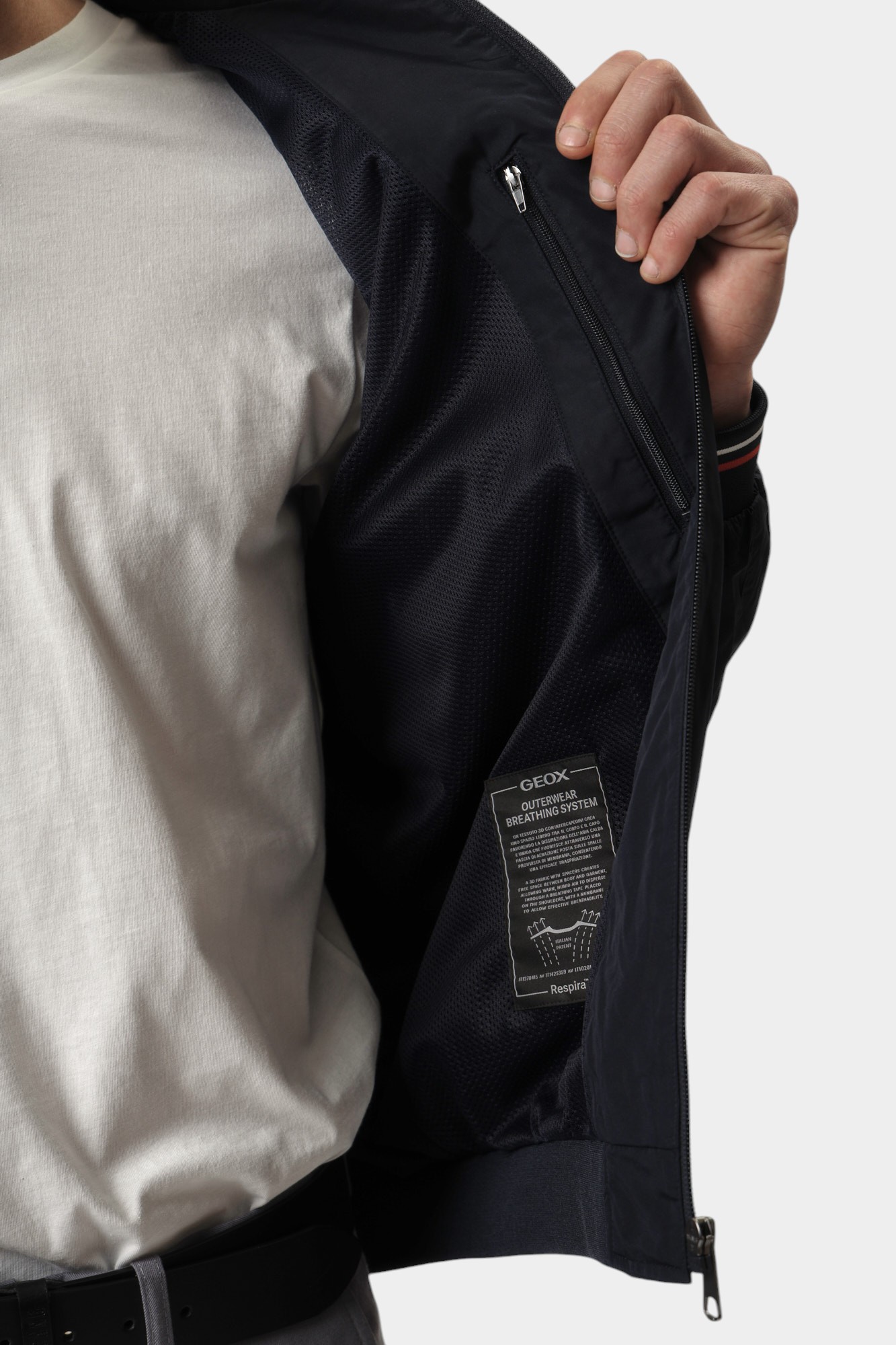 M5520JT3221F Бомбер Geox Синий