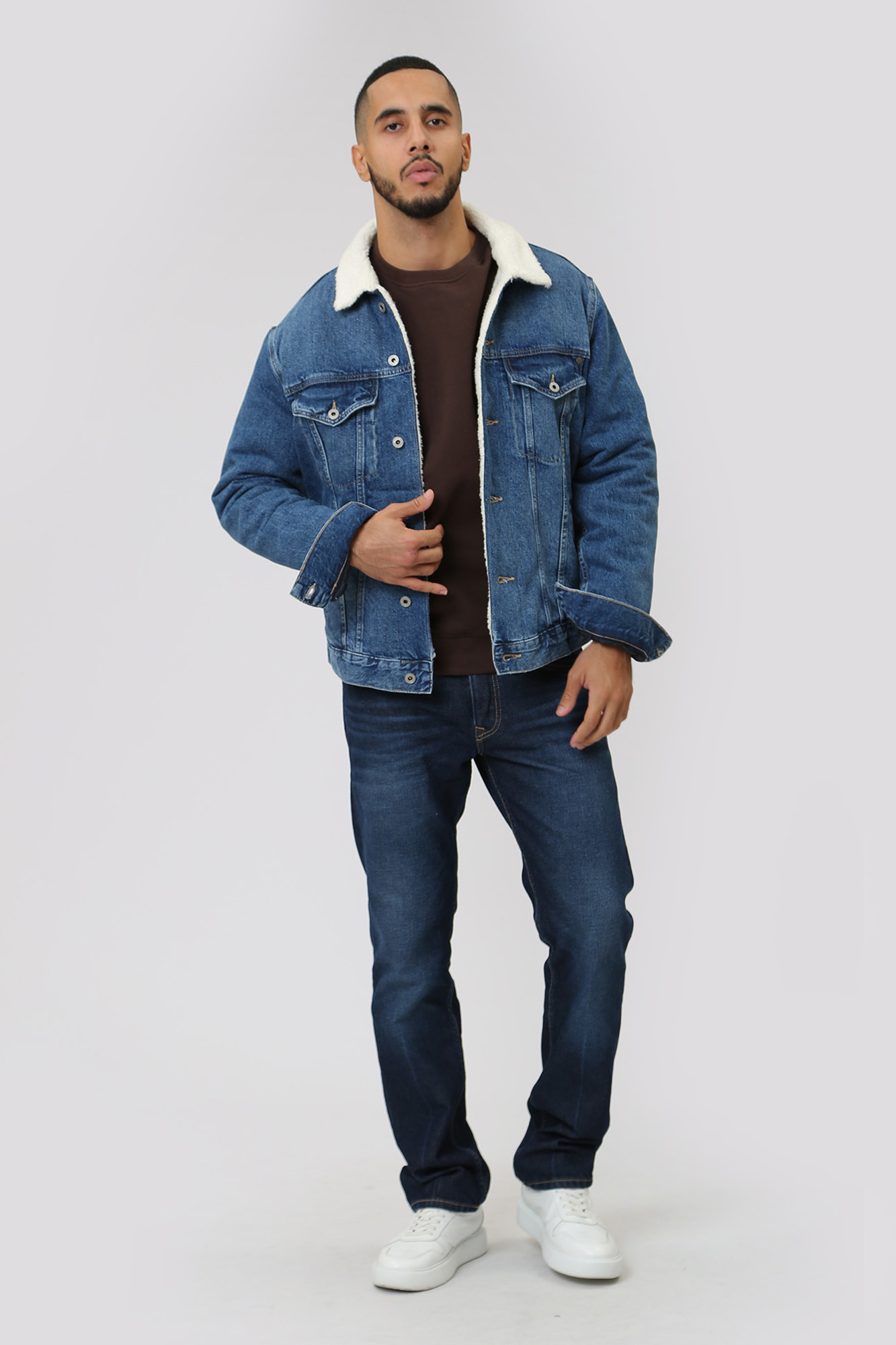 PM402628HI7 Куртка джинсовая утепленная Pepe Jeans Синий