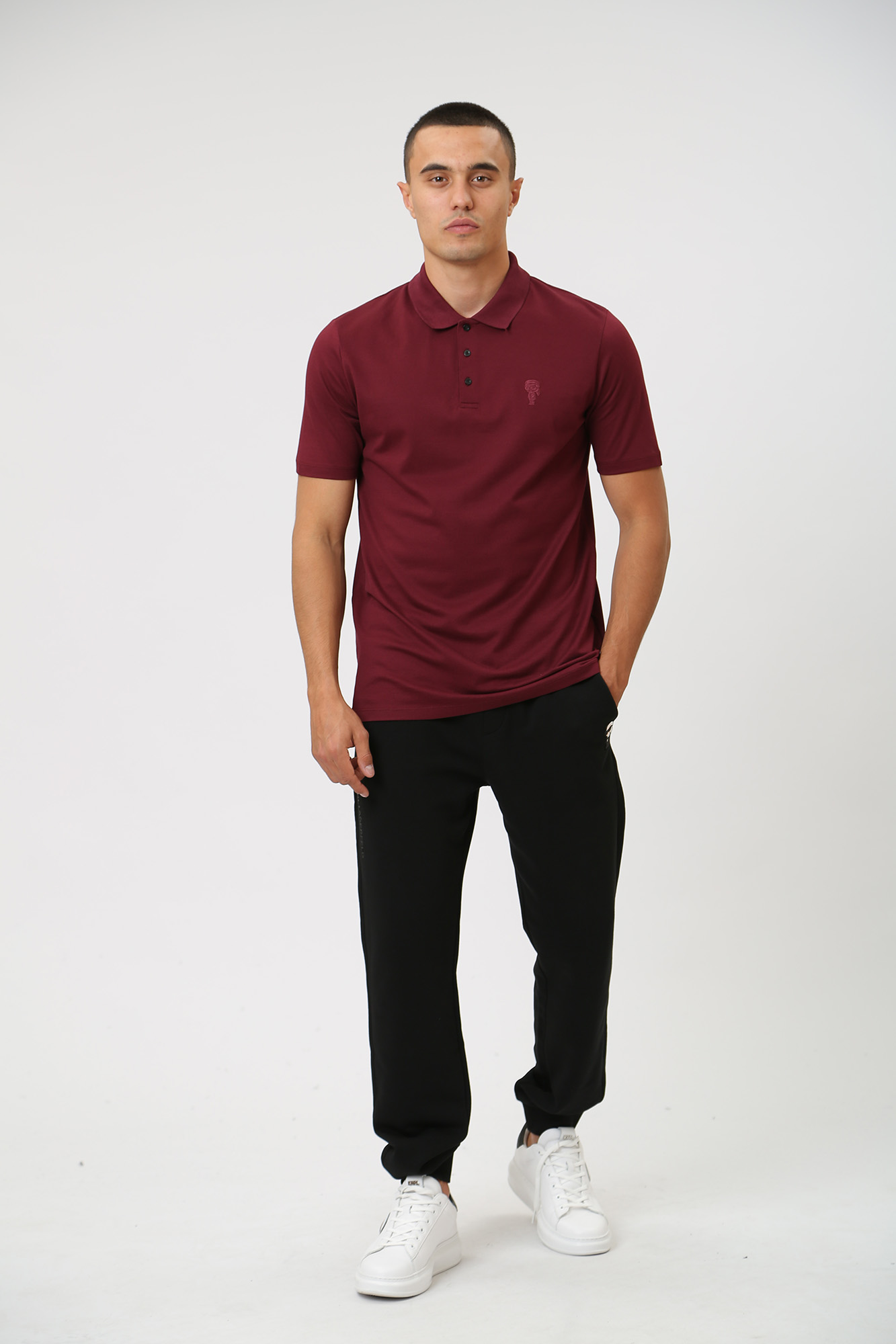 534232_745028 Поло Karl Lagerfeld Бордовый