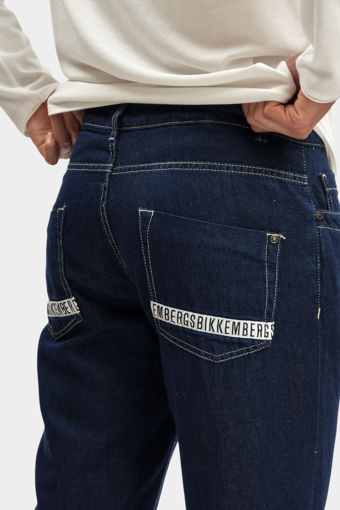 BMD0833R Брюки джинсовые Bikkembergs Синий