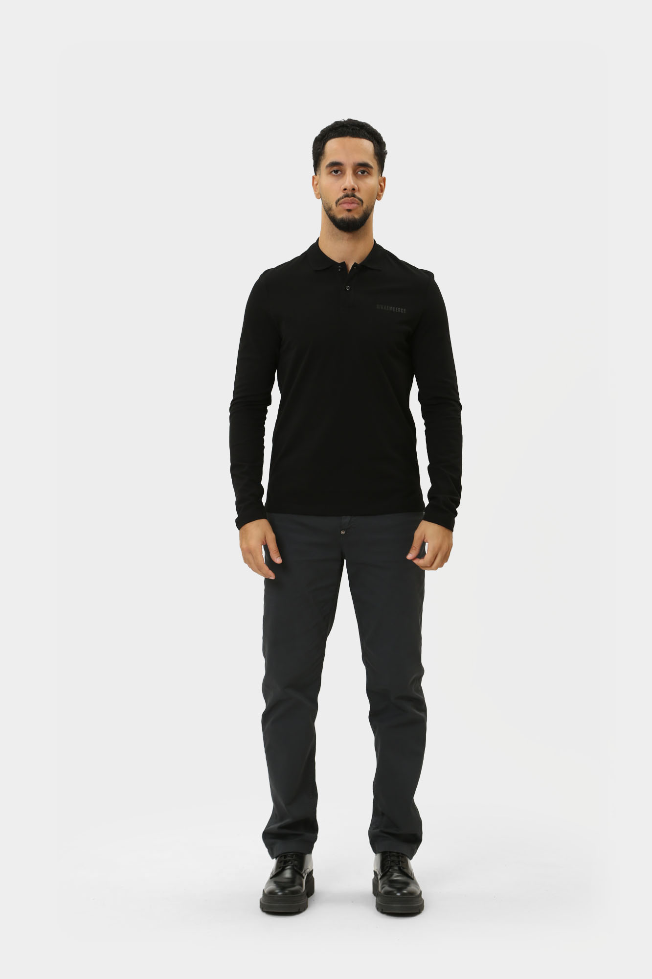 PBMT0418 Поло с длинным рукавом Bikkembergs Черный