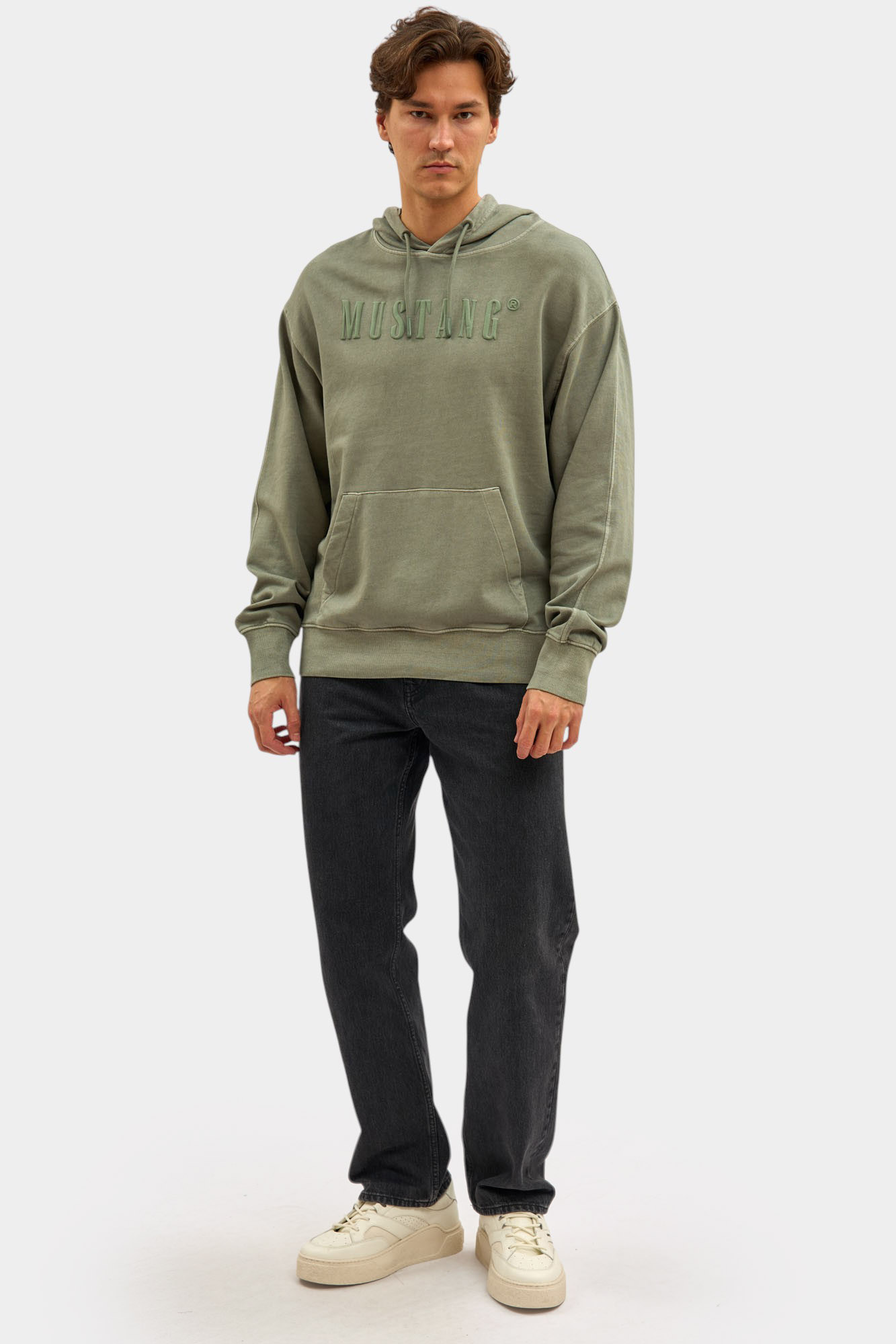 1016972 Худи Mustang Зеленый
