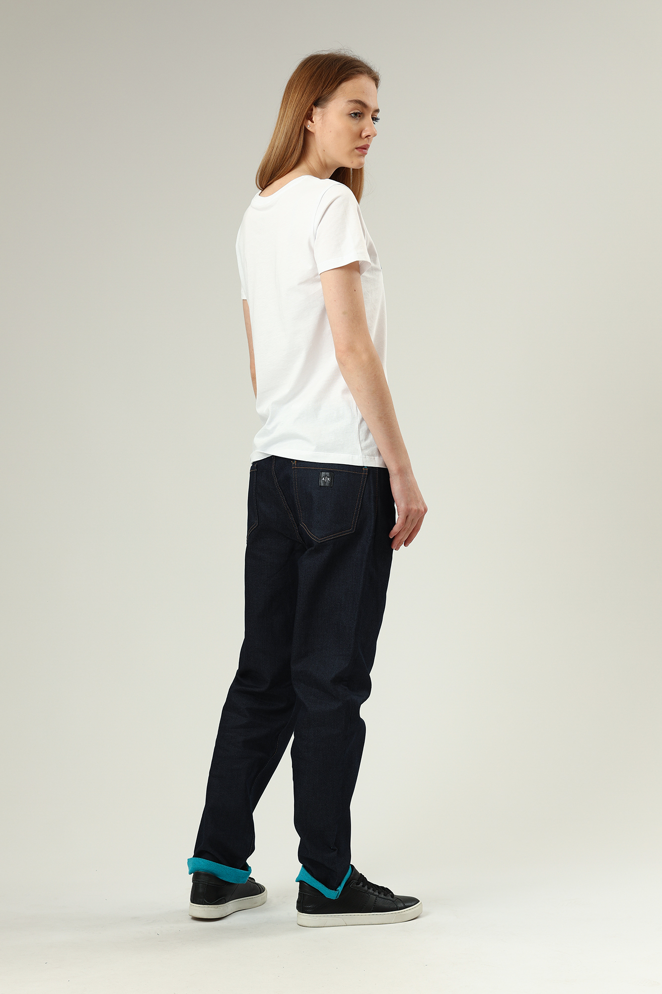 3LYJ06_Y1VWZ джинсы boyfriend armani exchange 