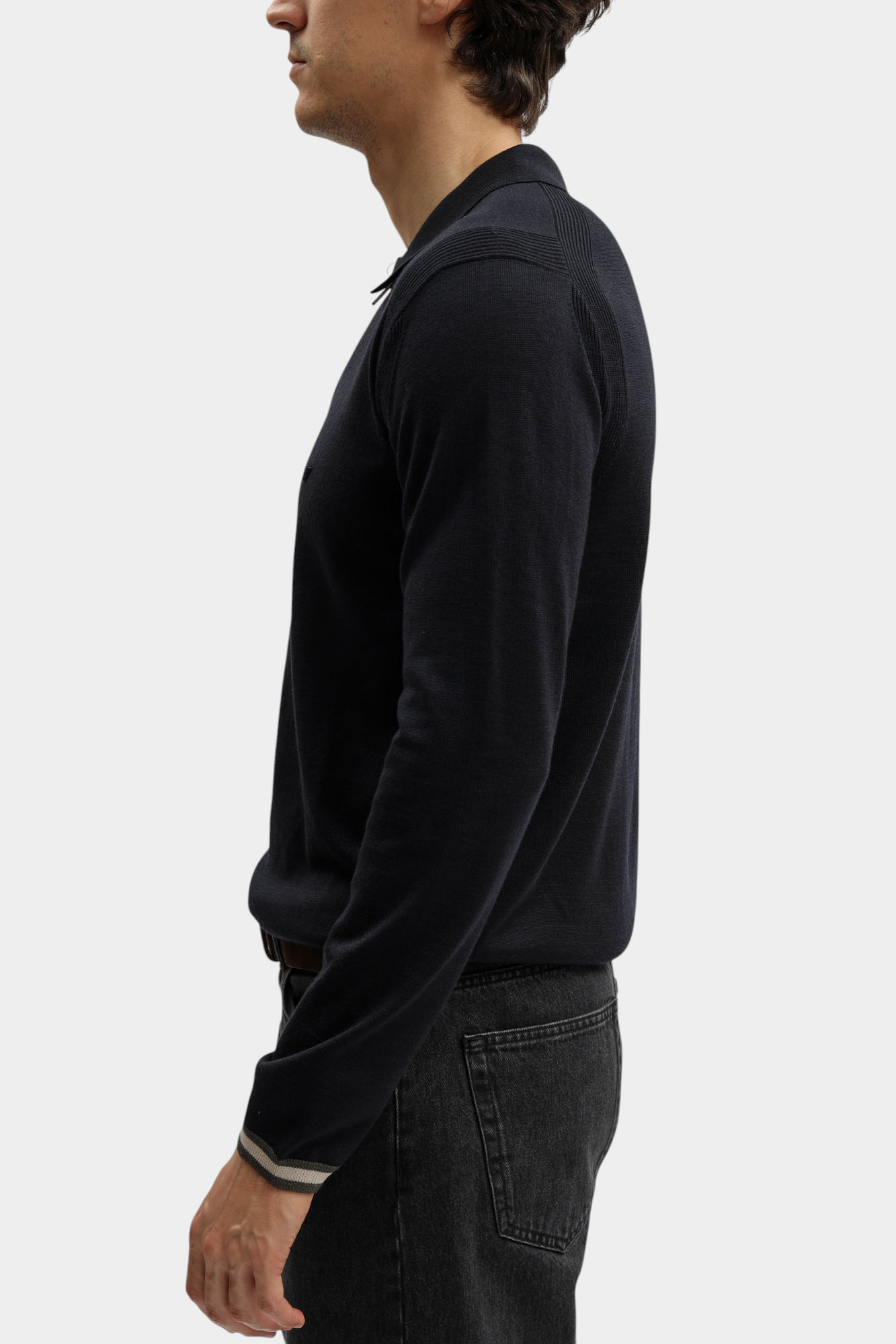 EM001512_ AF14158 Поло Emporio Armani Голубой