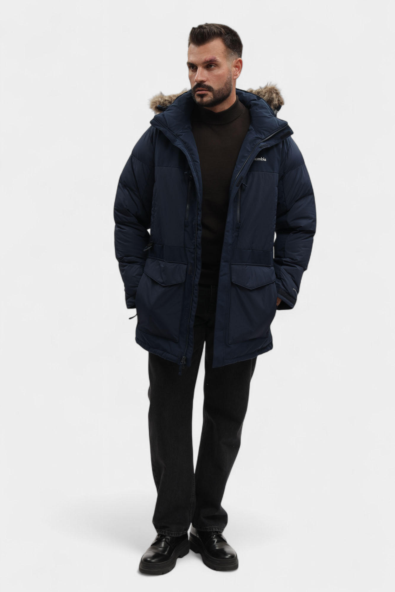 2088121 Куртка зимняя Columbia Синий