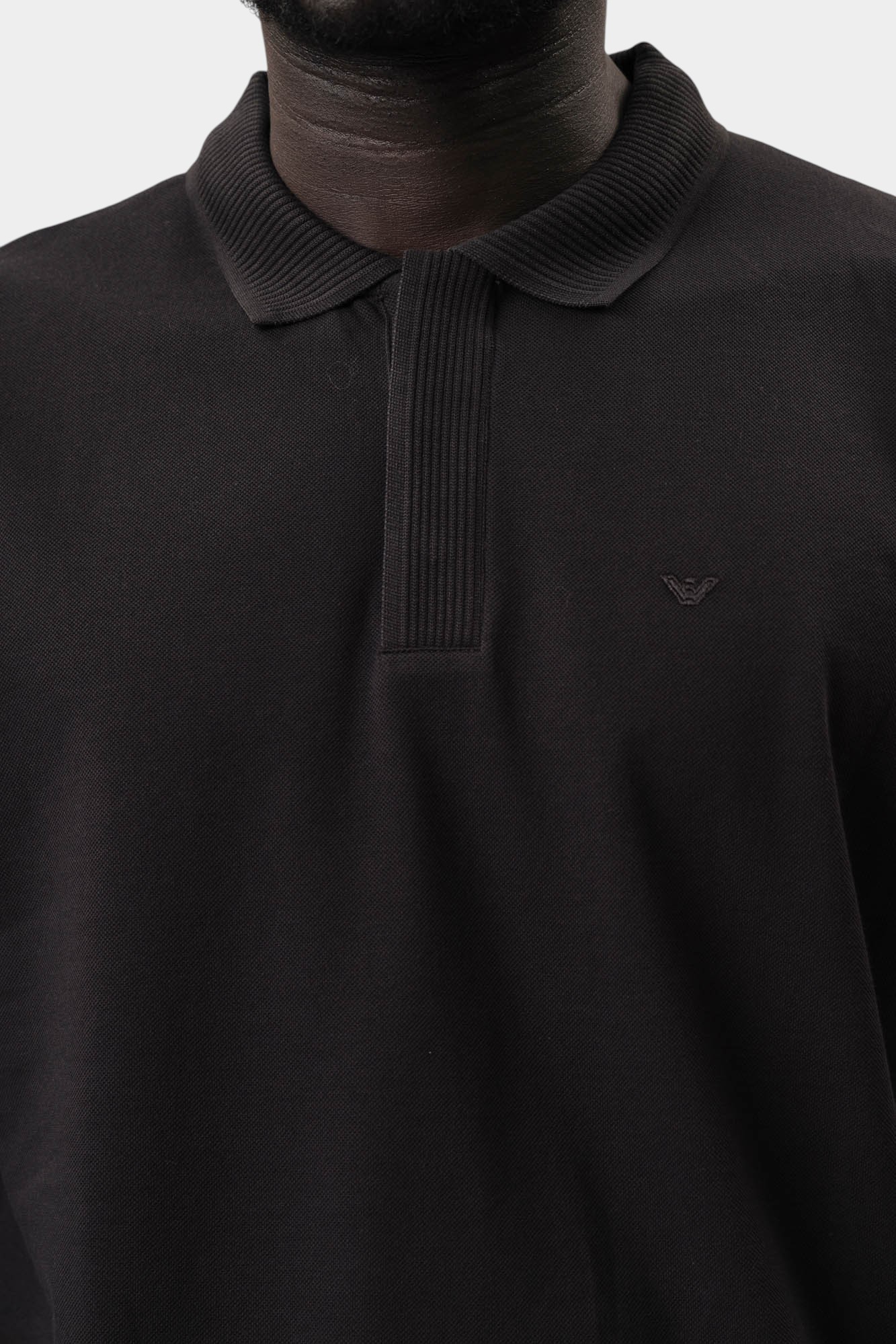EM000850_AF1 Поло Emporio Armani Черный