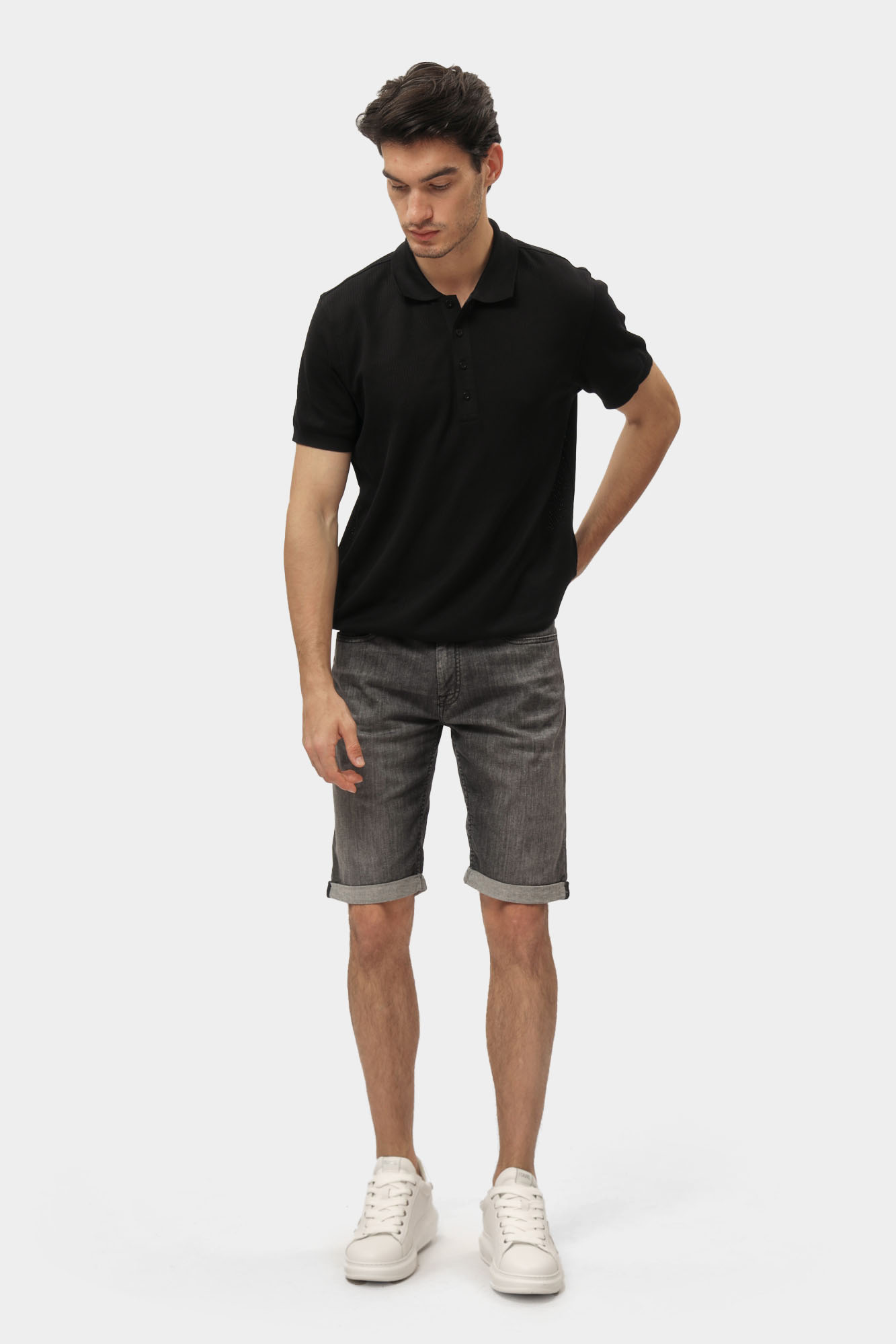 552833_265820 Шорты джинсовые Karl Lagerfeld Черный