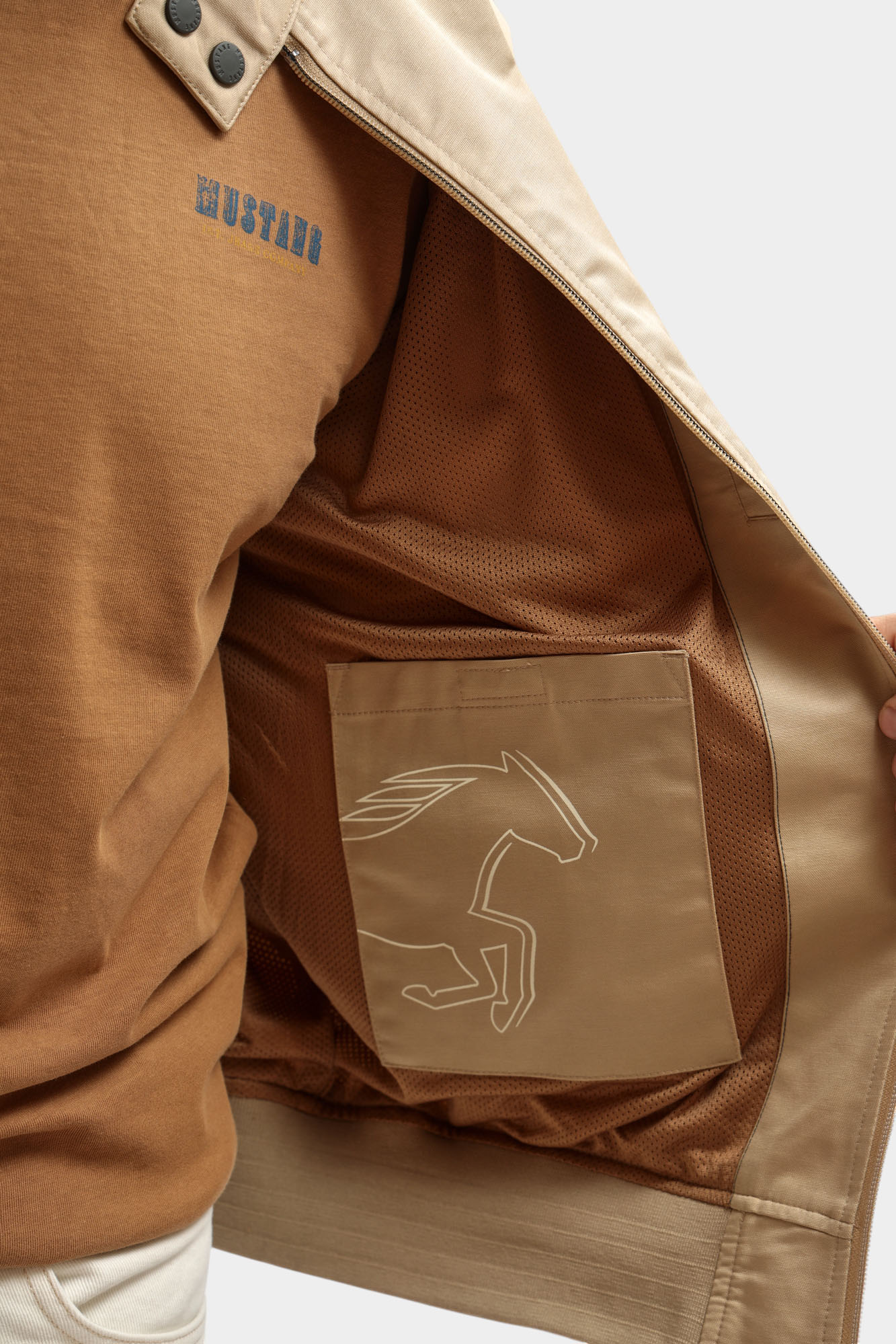 1017521 Куртка легкая Mustang Бежевый