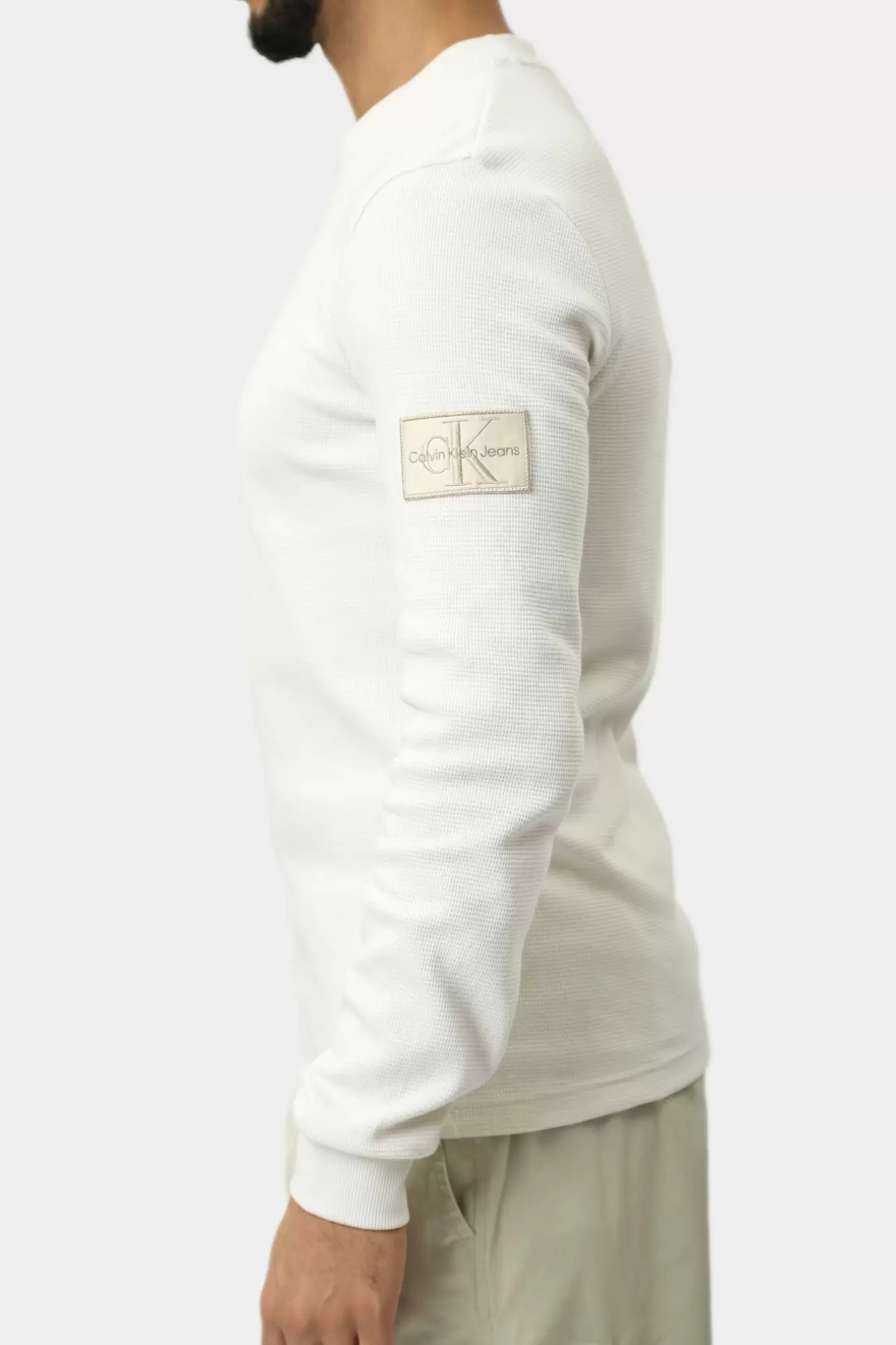 J30J323485 Лонгслив Calvin Klein Jeans Белый