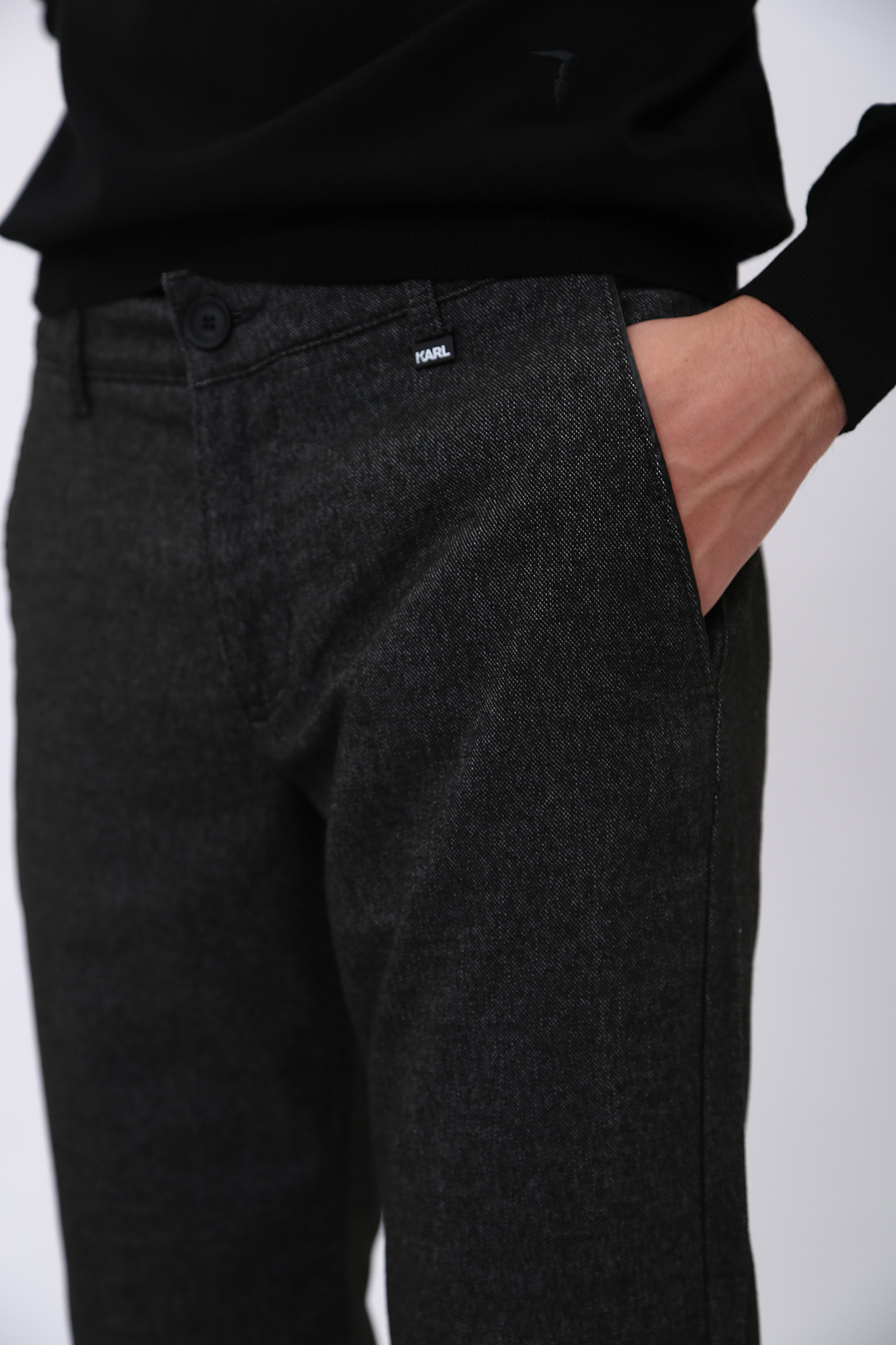 524816_255836 Брюки чиносы Karl Lagerfeld Черный
