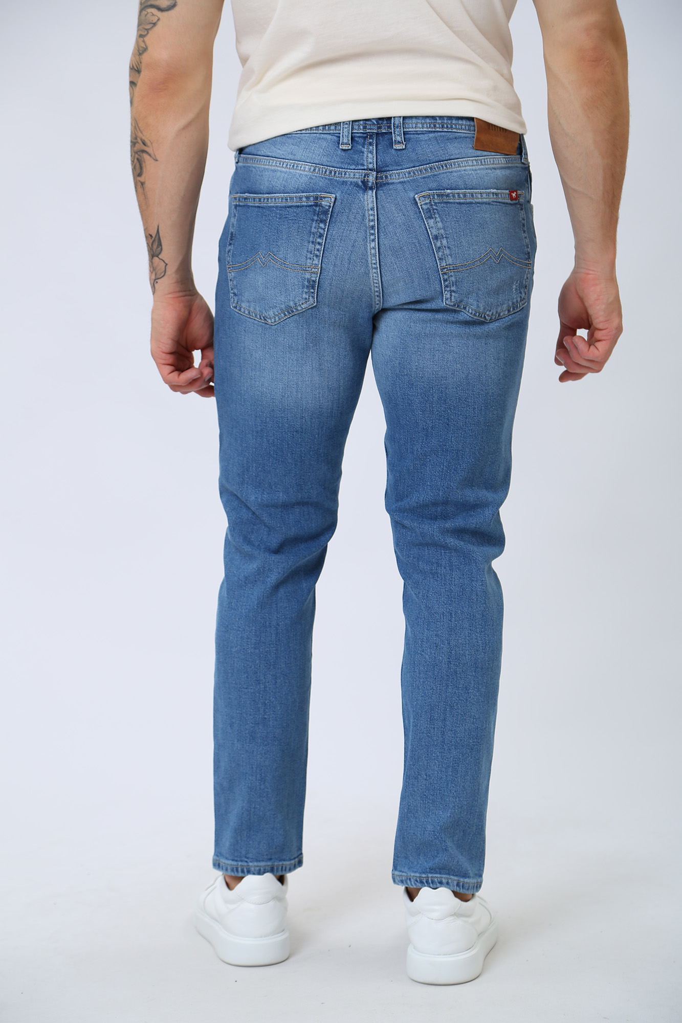 1013438-5000 Джинсы Denver Cropped Mustang Синий