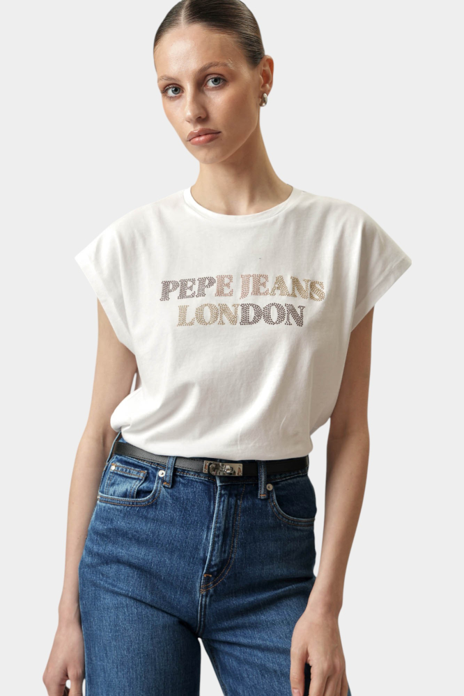 Брюки джинсовые Calvin Klein Jeans Хлопок Голубой