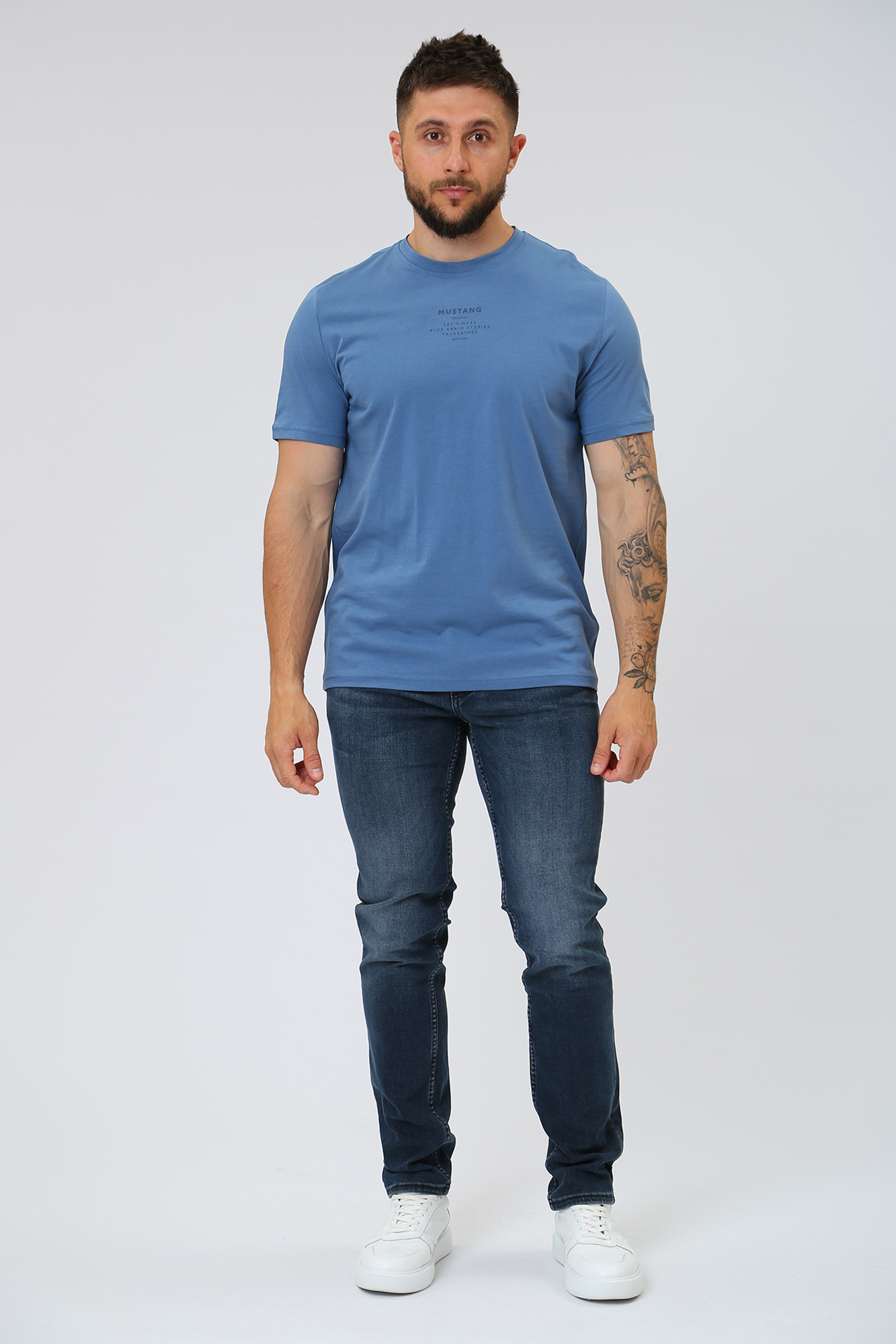 1012072 Джинсы Tramper Tapered Mustang Синий