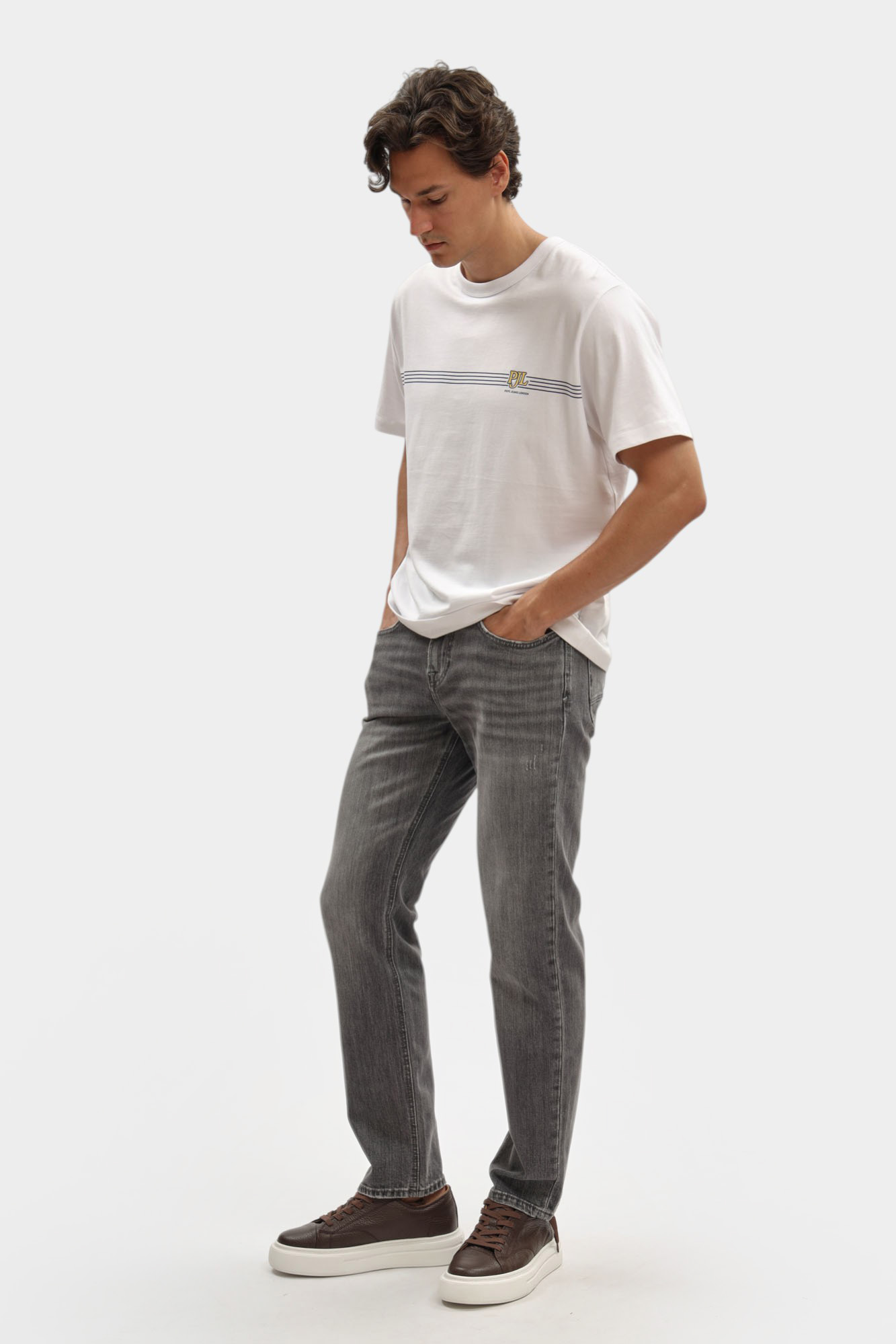 PM208413 Брюки джинсовые Pepe Jeans Серый