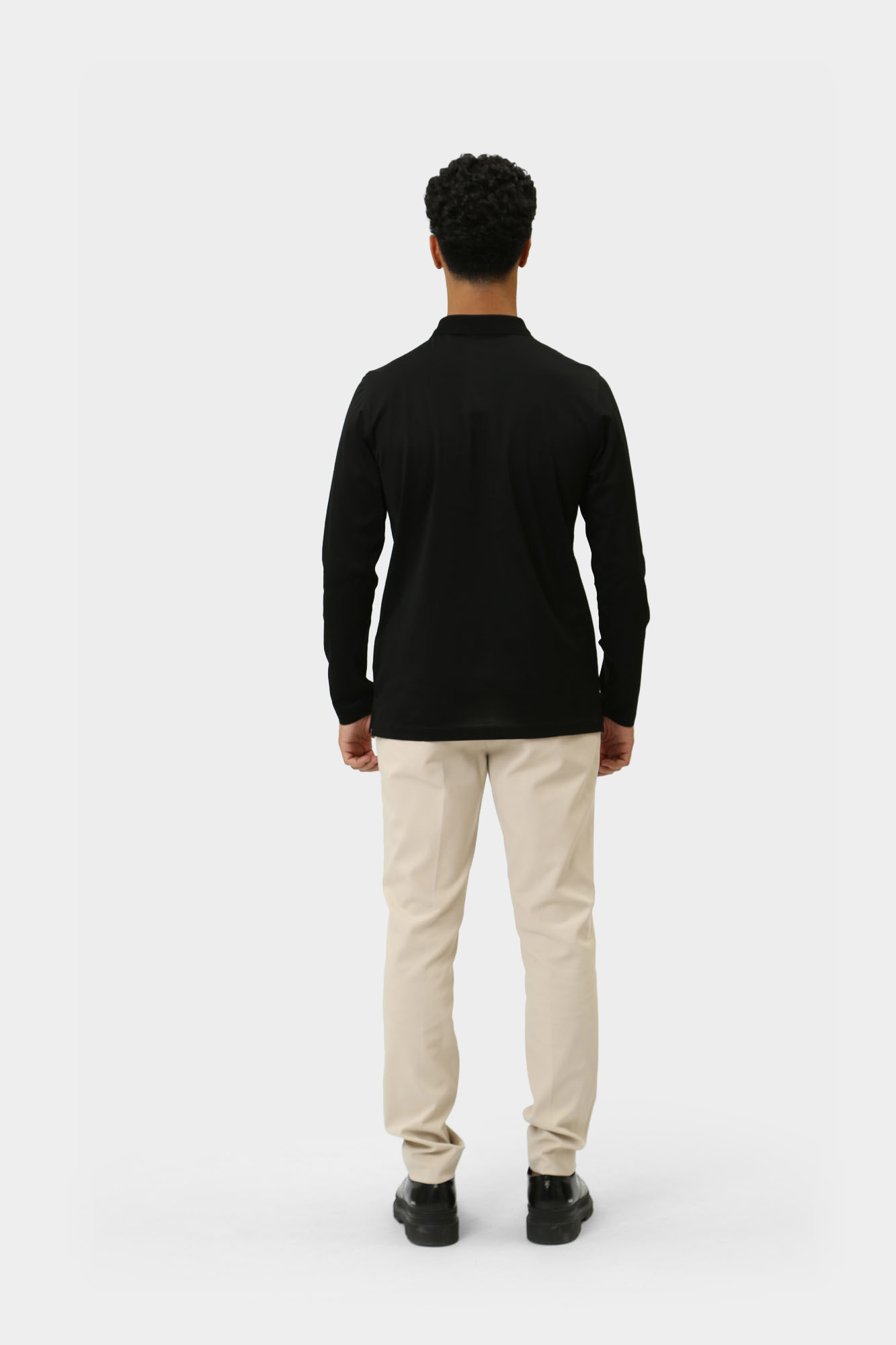 544200_745000 Поло с длинным рукавом Karl Lagerfeld Черный