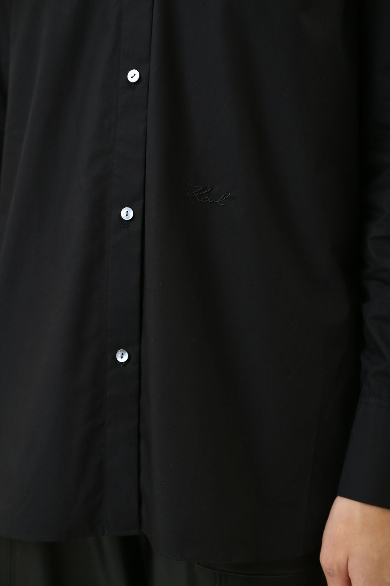 245W1603 рубашка с длинным рукавом karl lagerfeld 