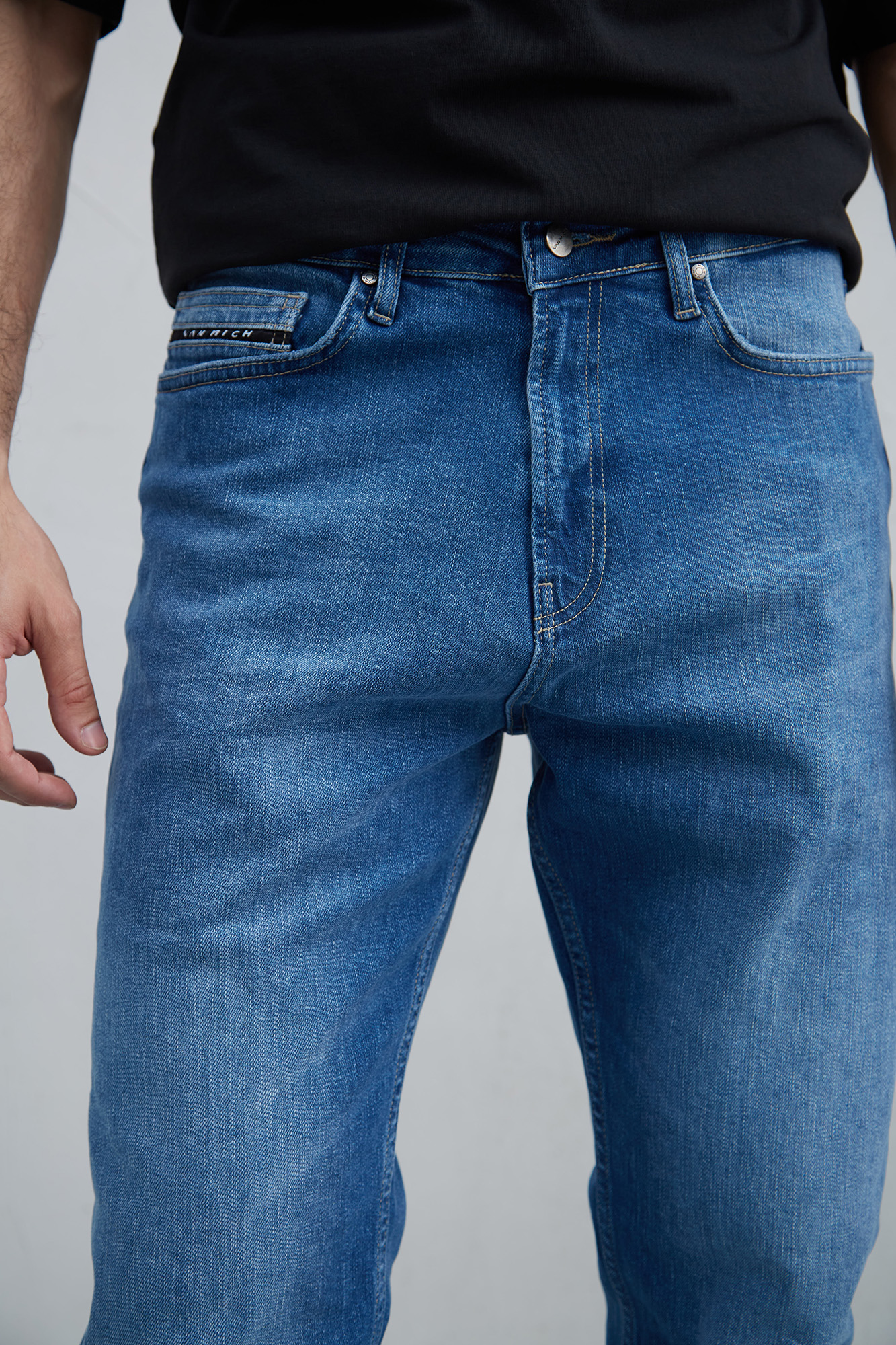 VM-231-33-014 Джинсы Regular Taper  Van Mich Синий