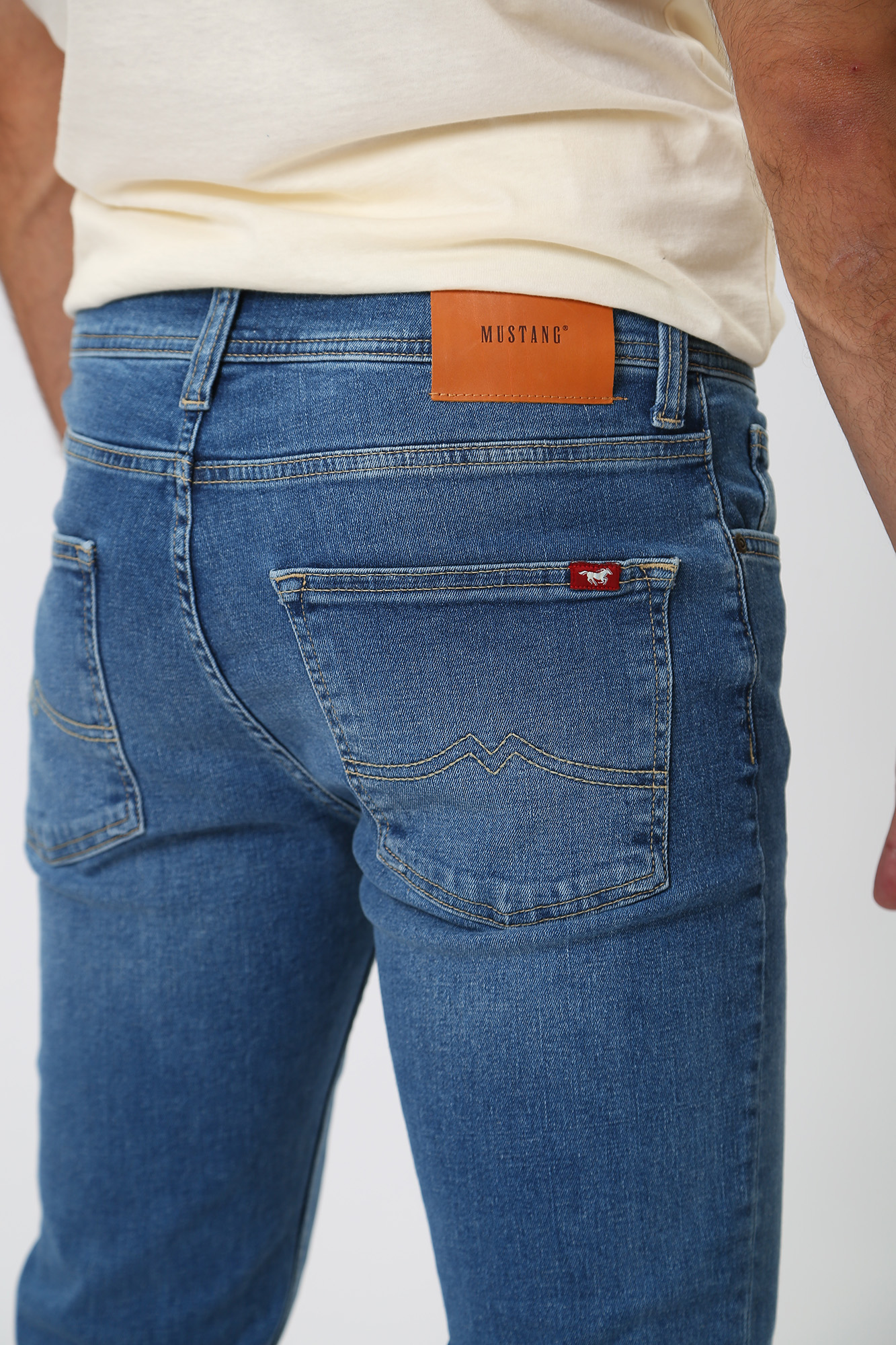 1013320-5000 Брюки джинсовые Mustang Синий