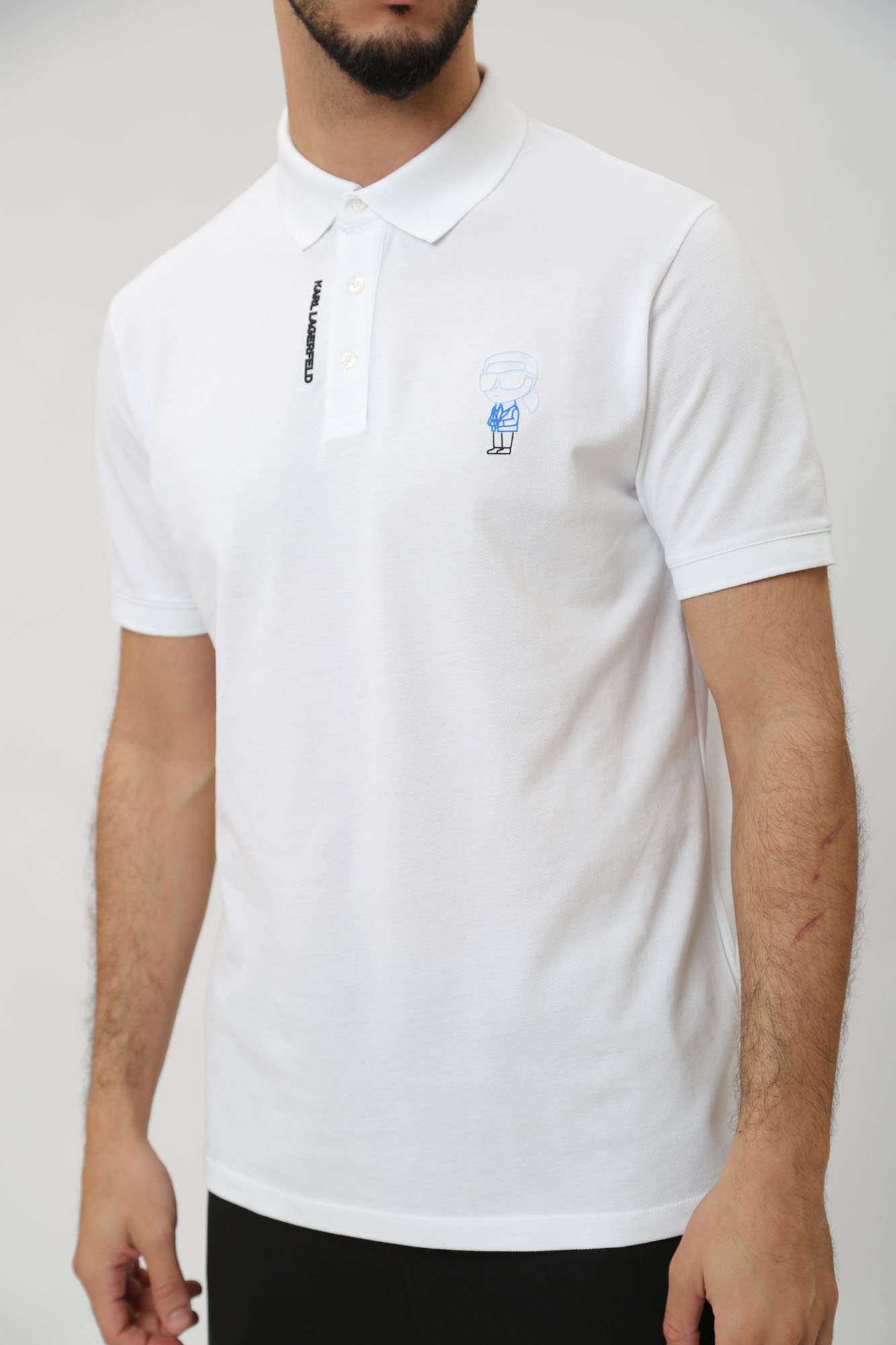 541233_745401 Поло Karl Lagerfeld Белый