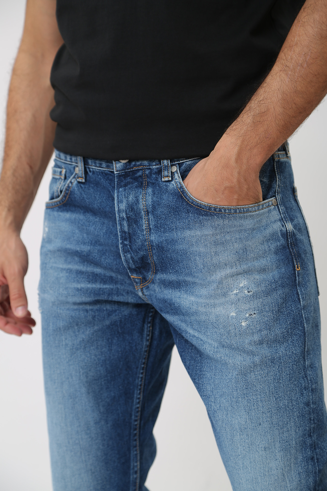 PM207392RG9 Джинсы TAPERED JEANS  Pepe Jeans Голубой