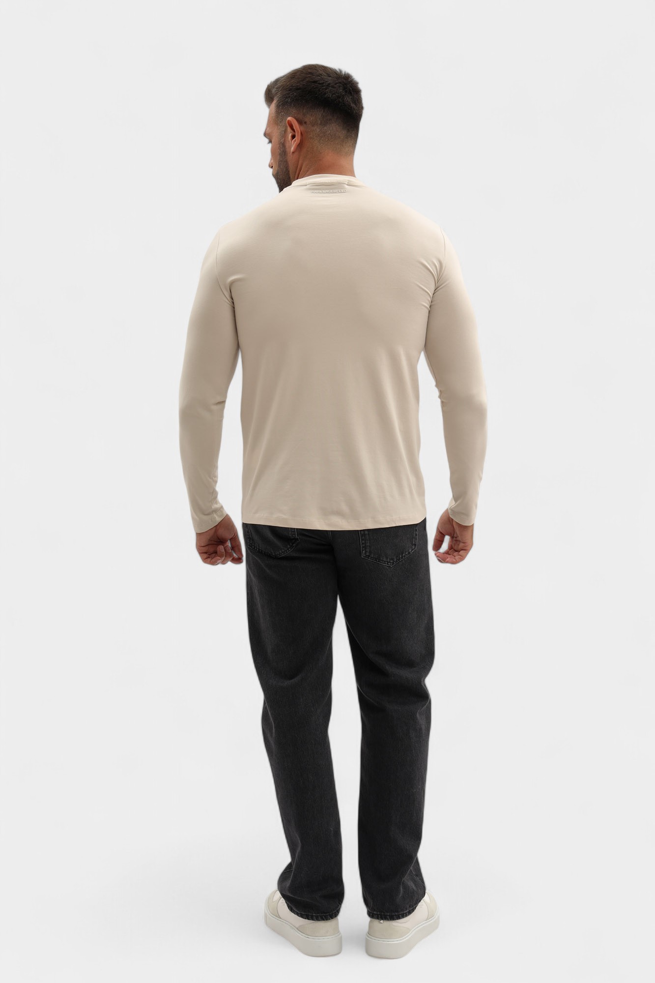 554221_755020 Лонгслив Karl Lagerfeld Бежевый