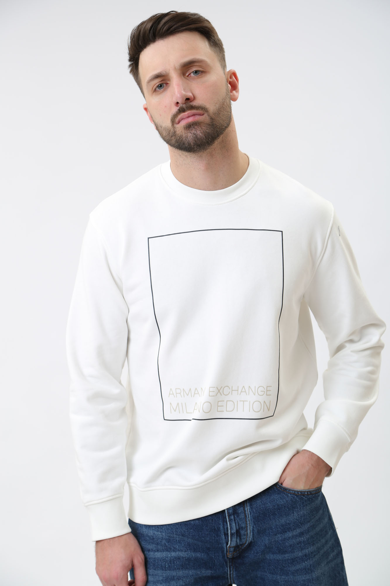 3DZMHH_ZJGGZ Свитшот Armani Exchange Белый