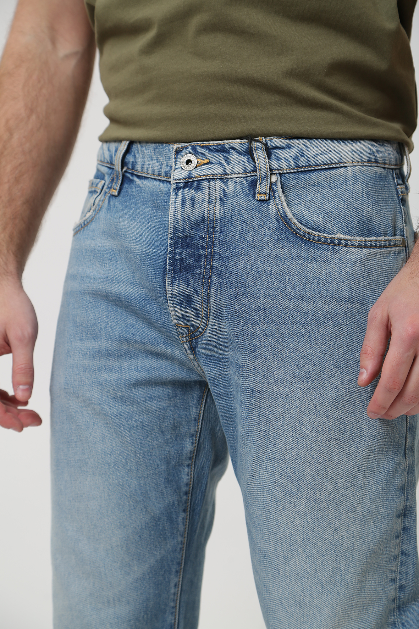 PM207394MI9 Джинсы STRAIGHT JEANS  Pepe Jeans Голубой