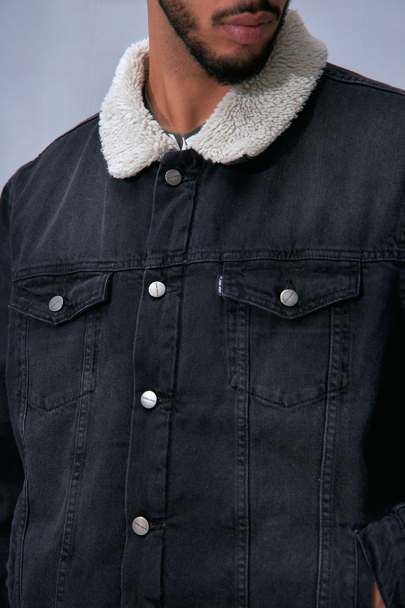 VM-232-33-017 Куртка джинсовая Van Mich Серый