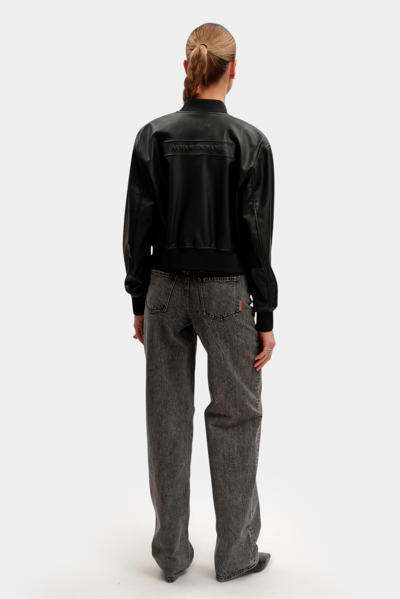 XW001432_AF16618 куртка кожаная armani exchange 