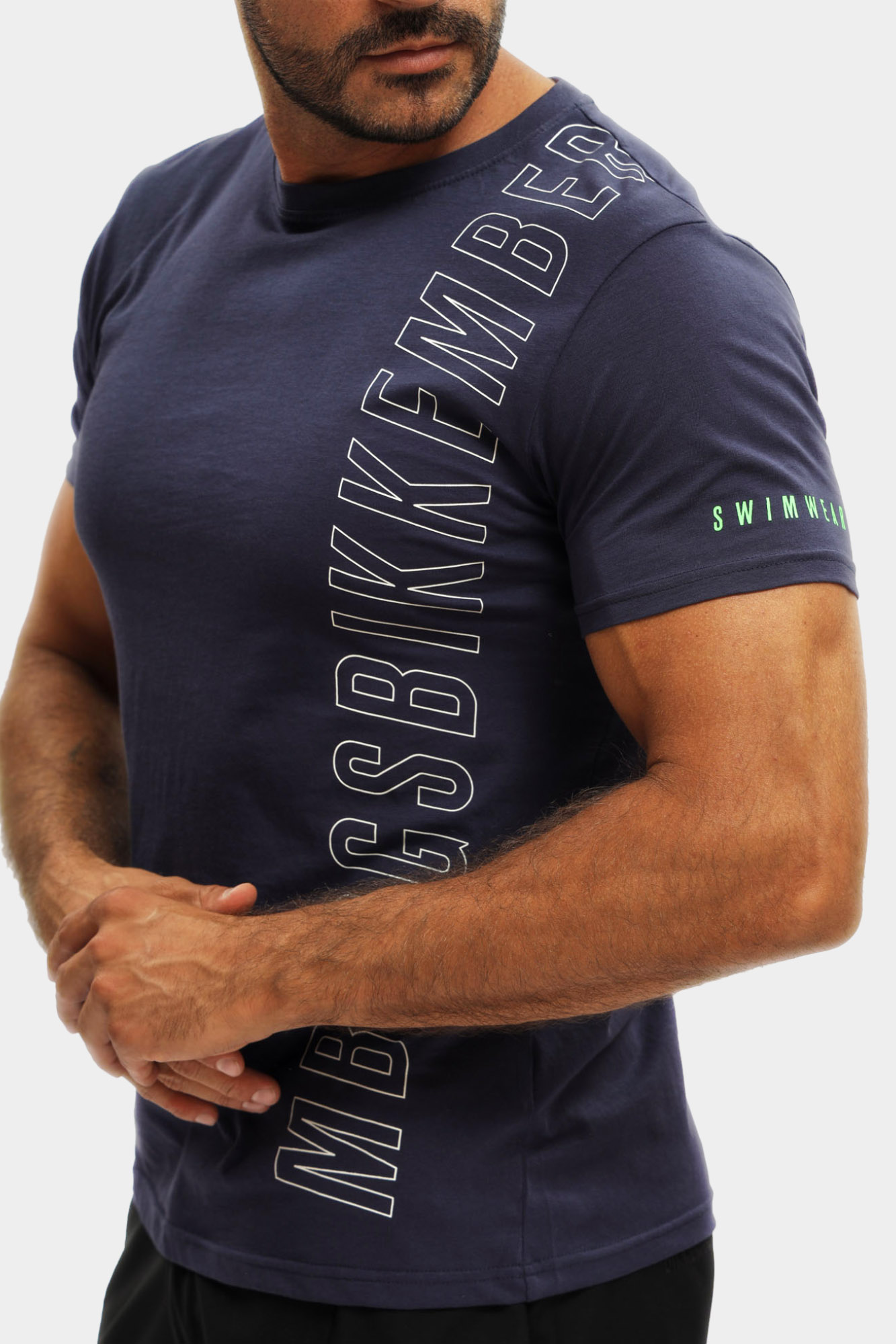 BKK25MTS01 Футболка Bikkembergs Синий