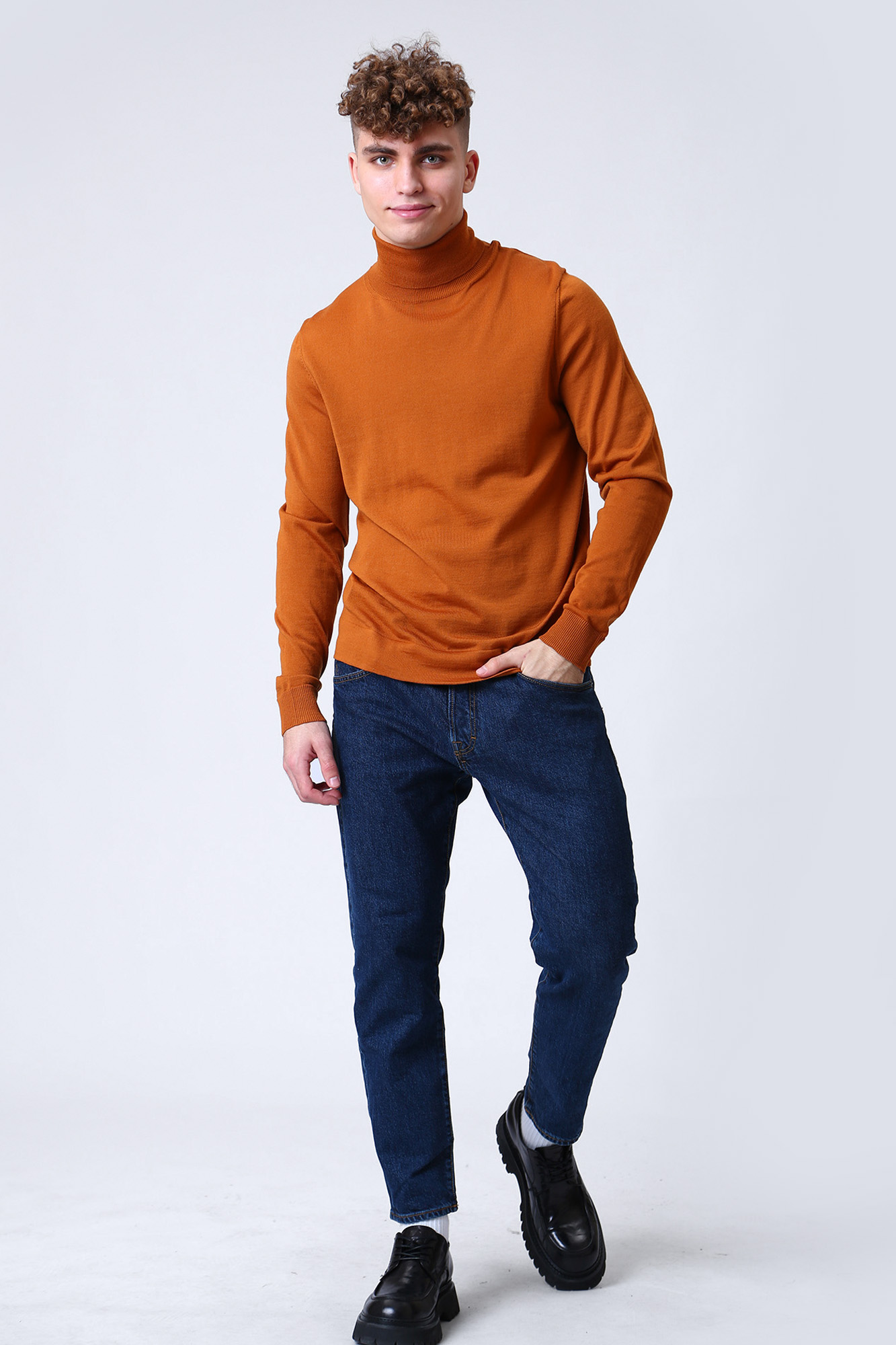 30032742_10012097 Водолазка Strellson Оранжевый