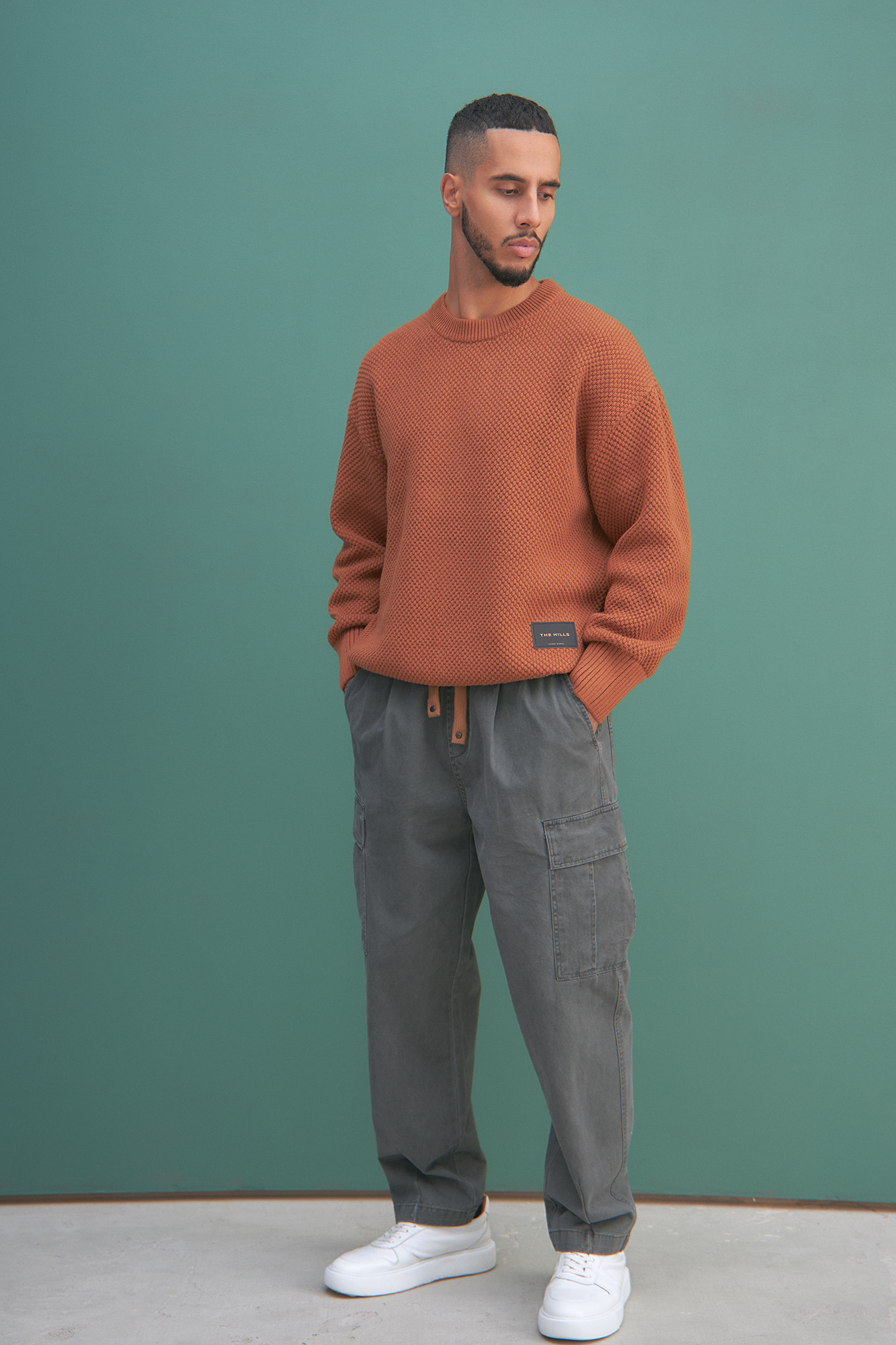 M-232-QW-10009 Свитер The Hills Бежевый