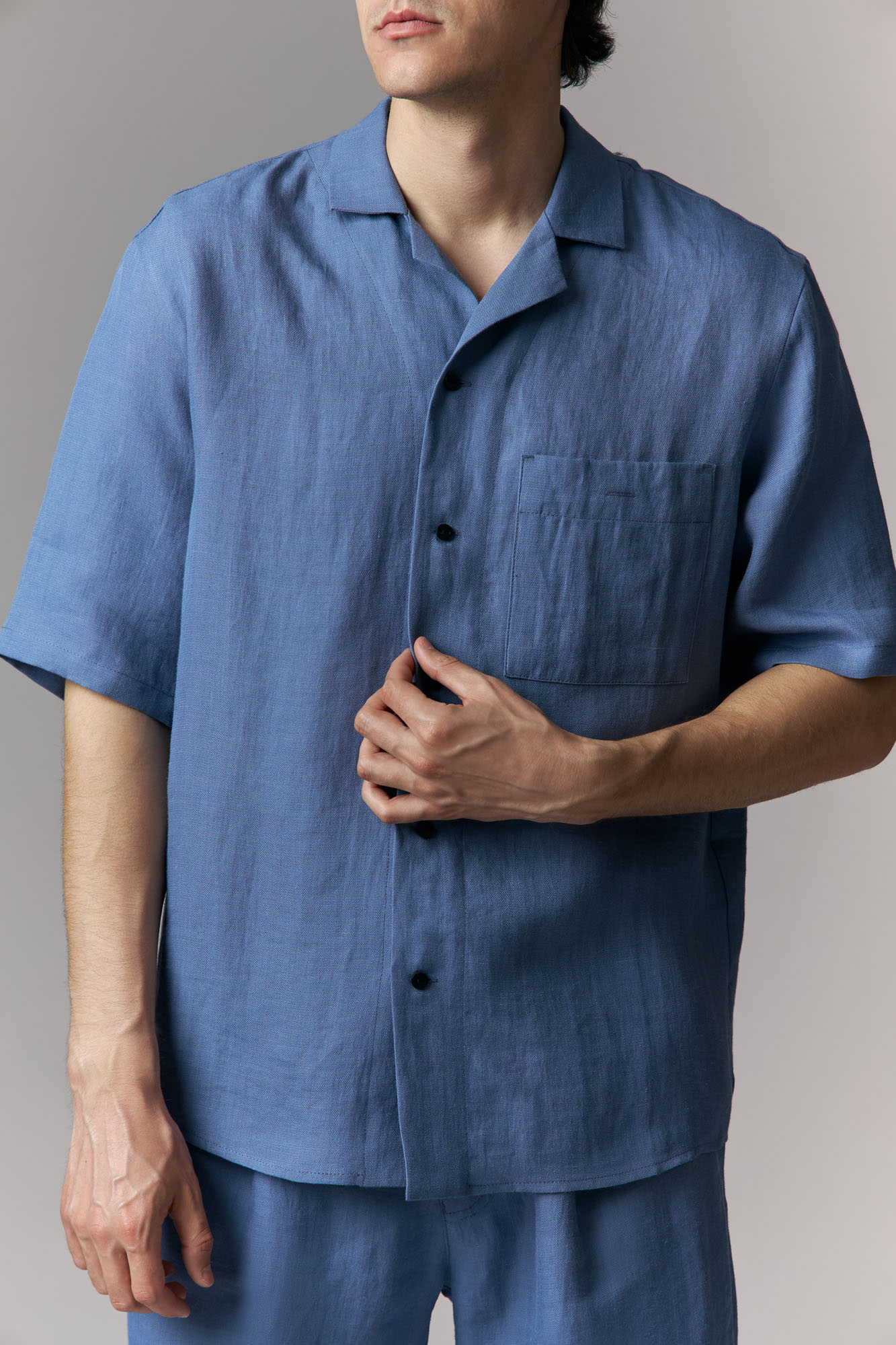 M-251-TH-56-0122 Рубашка с коротким рукавом The Hills Голубой