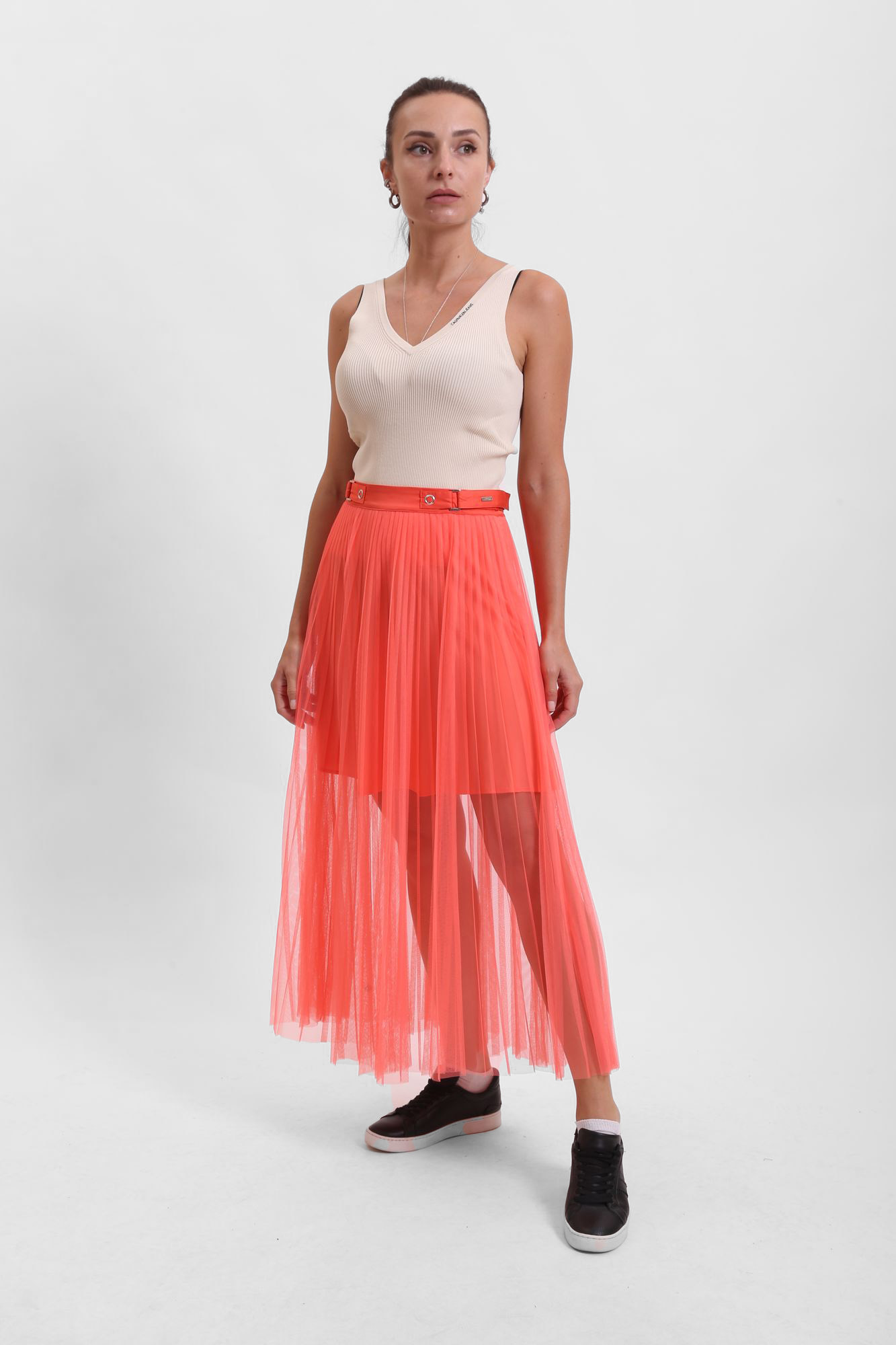 6KYN01_YNULZ юбка плиссе armani exchange 