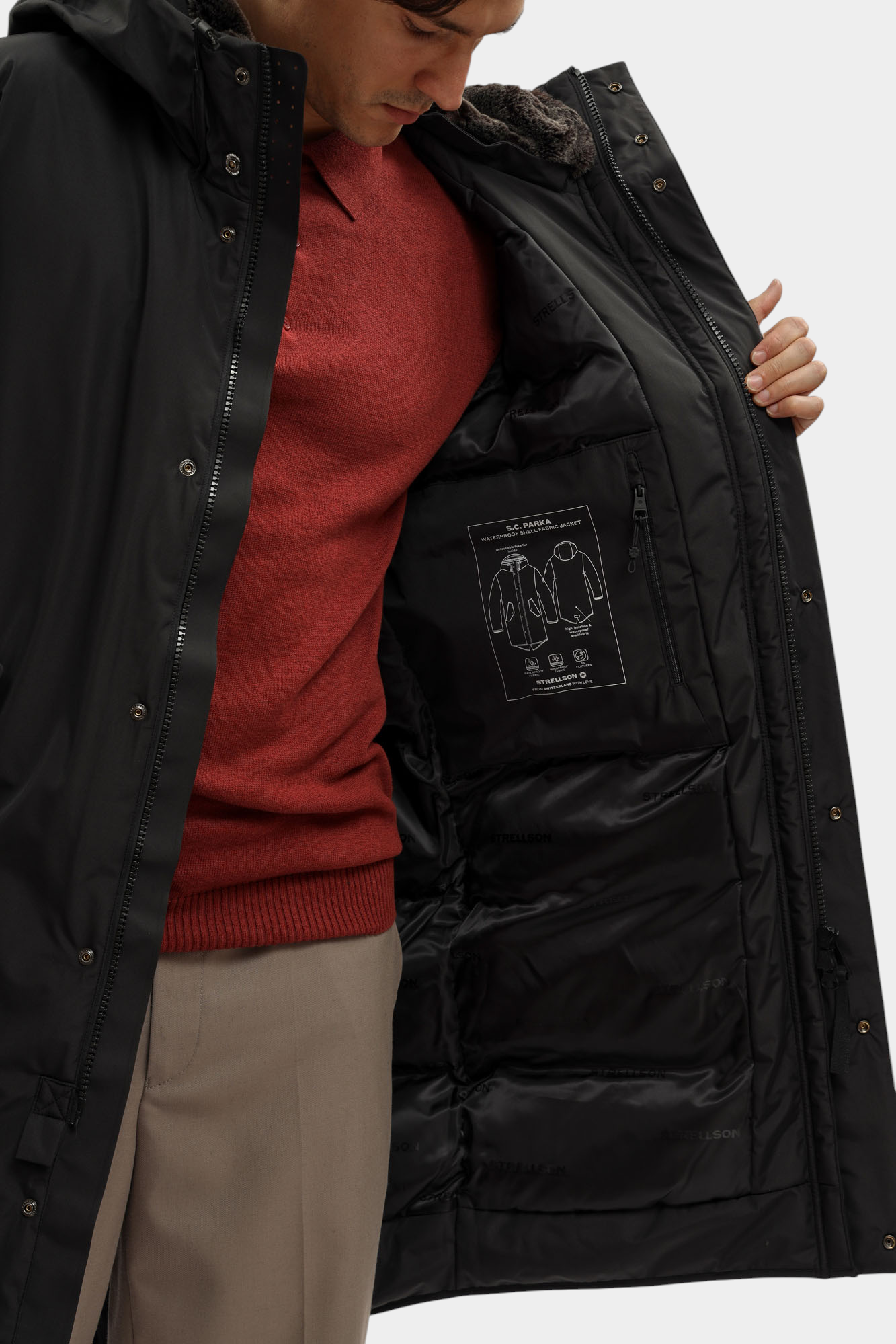 30043817_10018135 Парка Strellson Черный