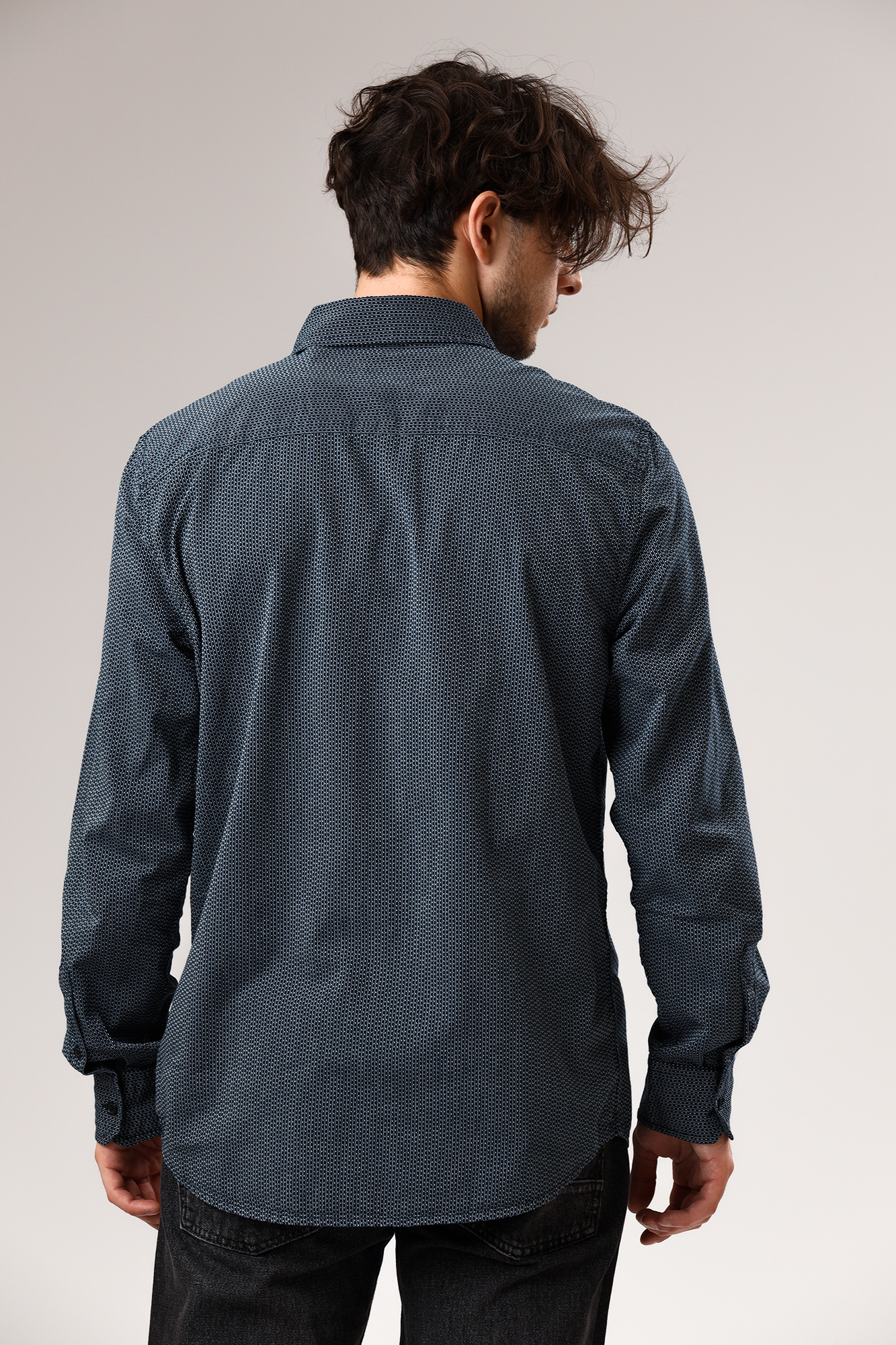 1011831- Рубашка Mustang Синий