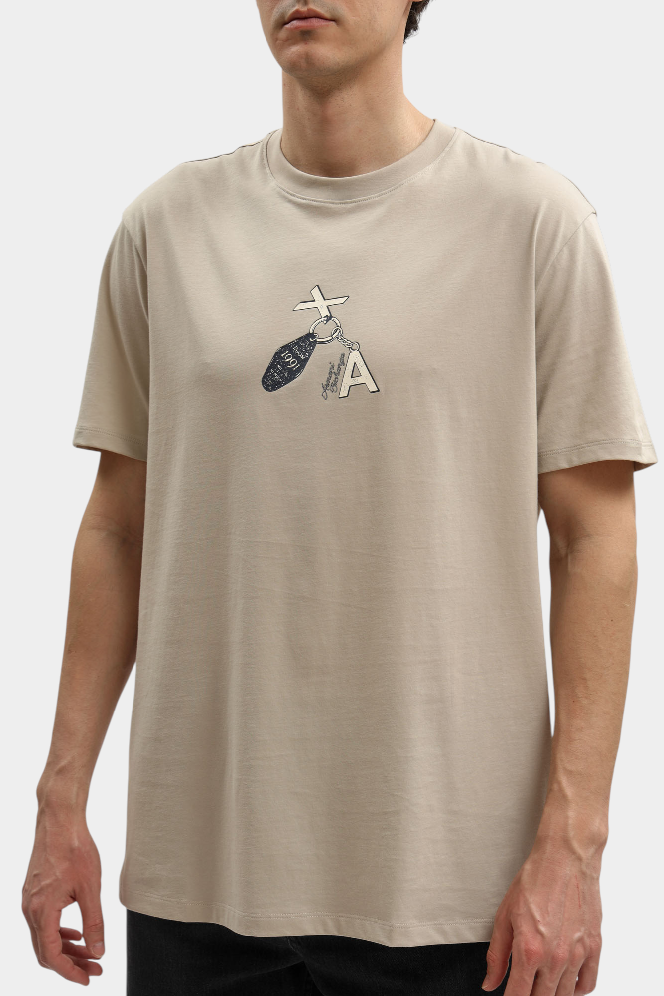 XM002791_AF10356 Футболка Armani Exchange Бежевый