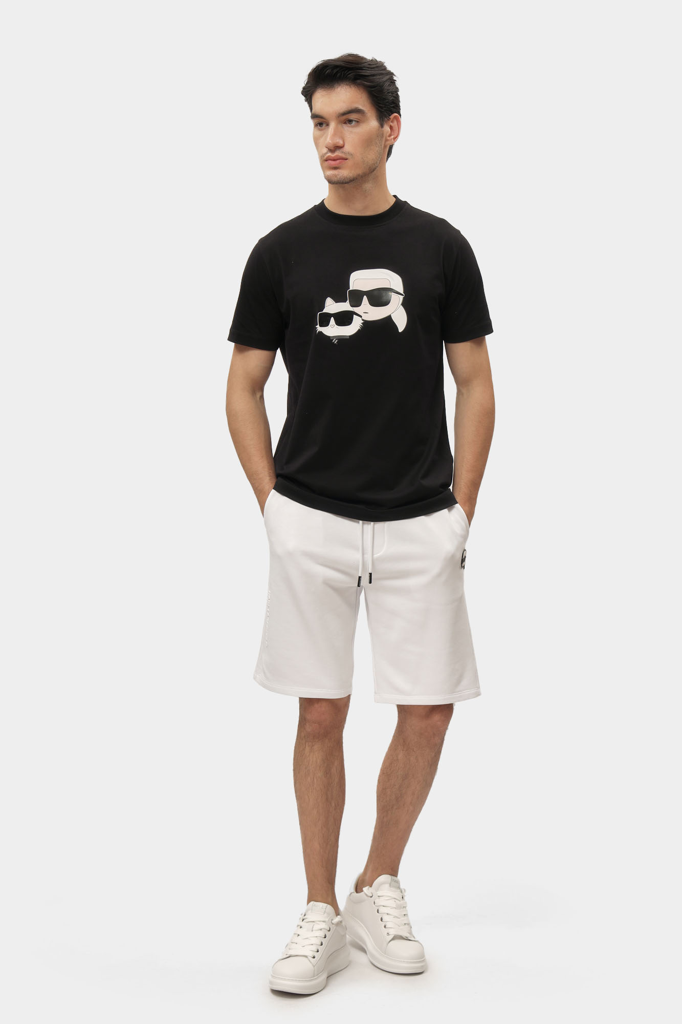 552900_705014 Шорты трикотажные Karl Lagerfeld Белый