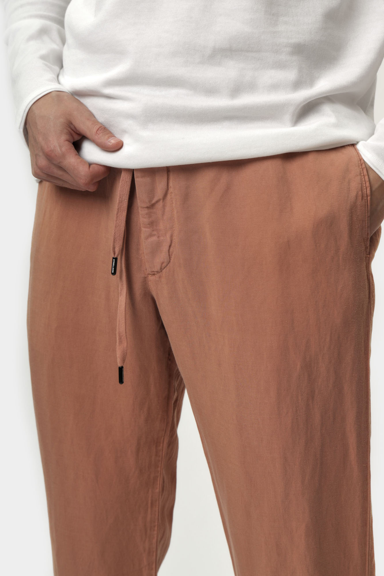 30046803_10015385 Брюки льняные Strellson Бежевый