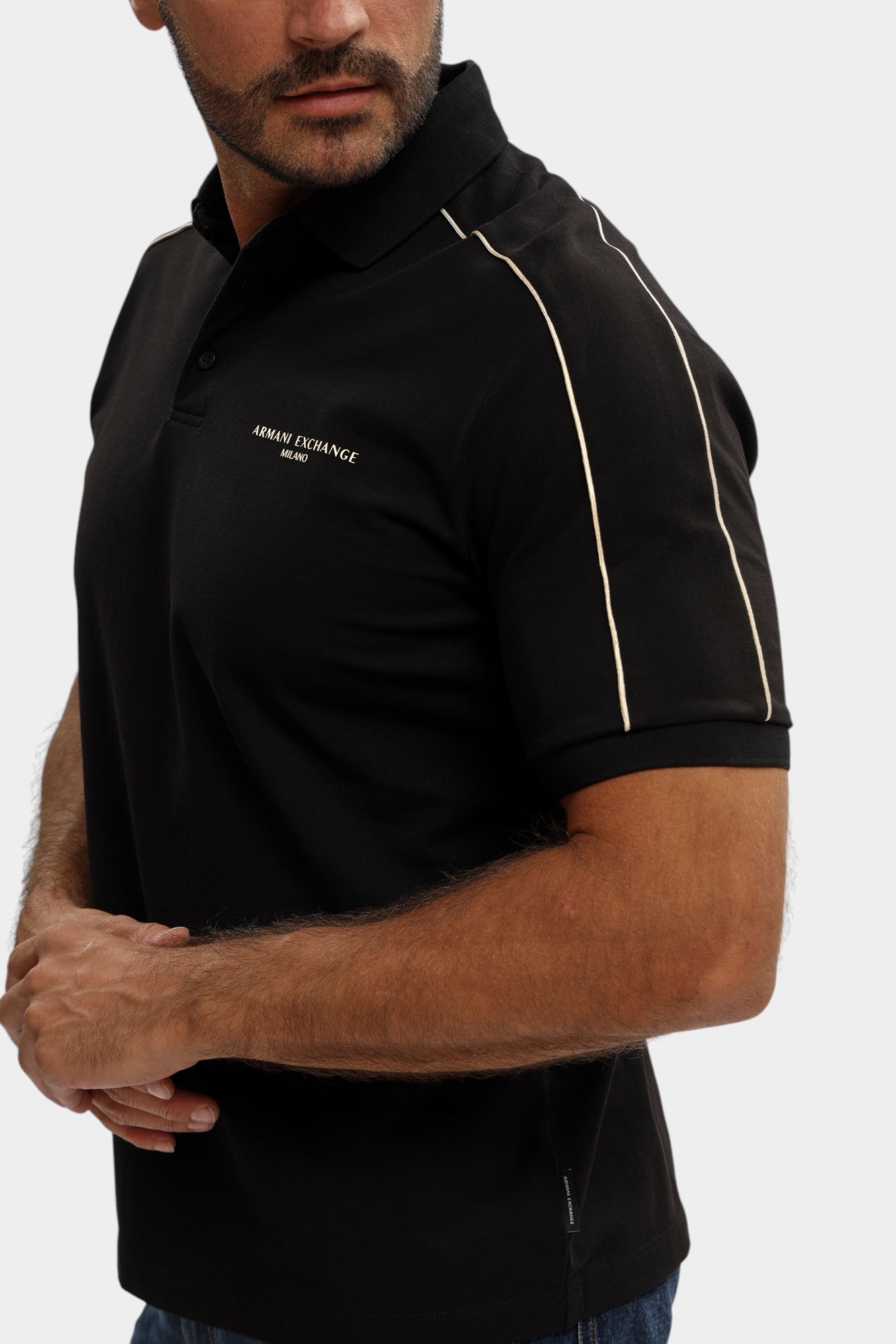 XM001359_AF13026 Поло Armani Exchange Черный