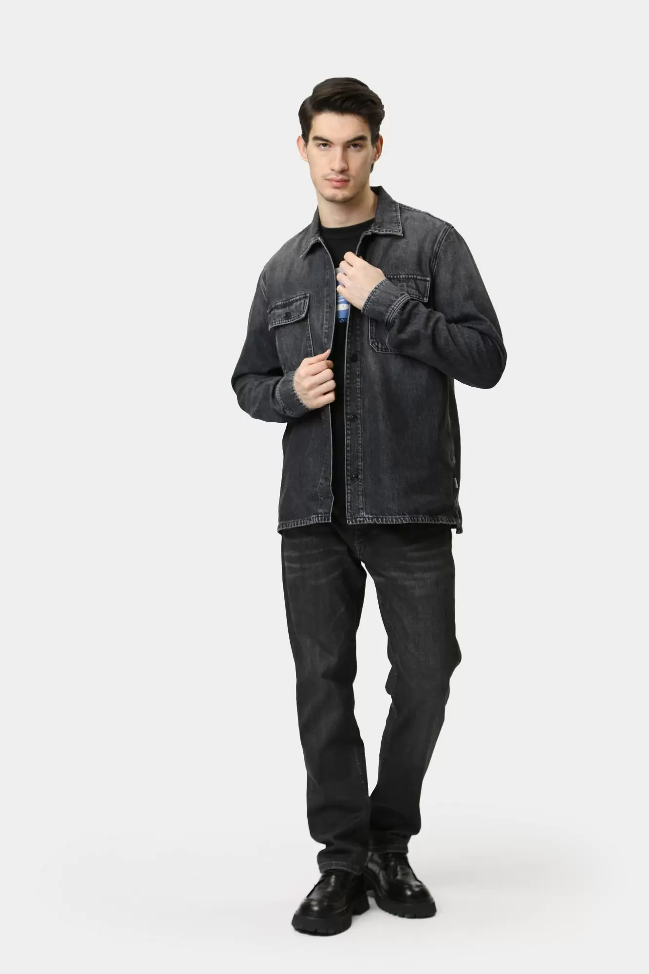 PM308585XM8 Рубашка с длинным рукавом Pepe Jeans Серый